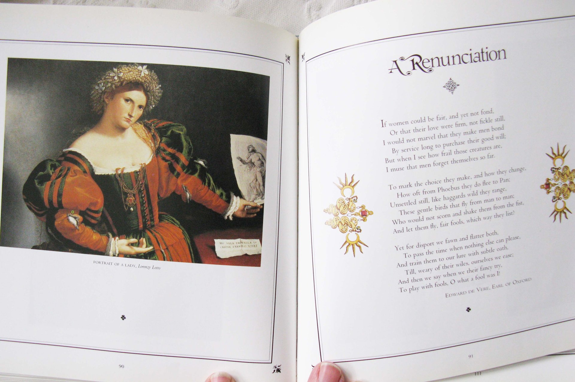 Vintage Book Renaissance Poetry Paintings Romantic Love Come Live with Me and Be My Love 1st Ed  Decorative Library Decor   WhenRosesBloom
