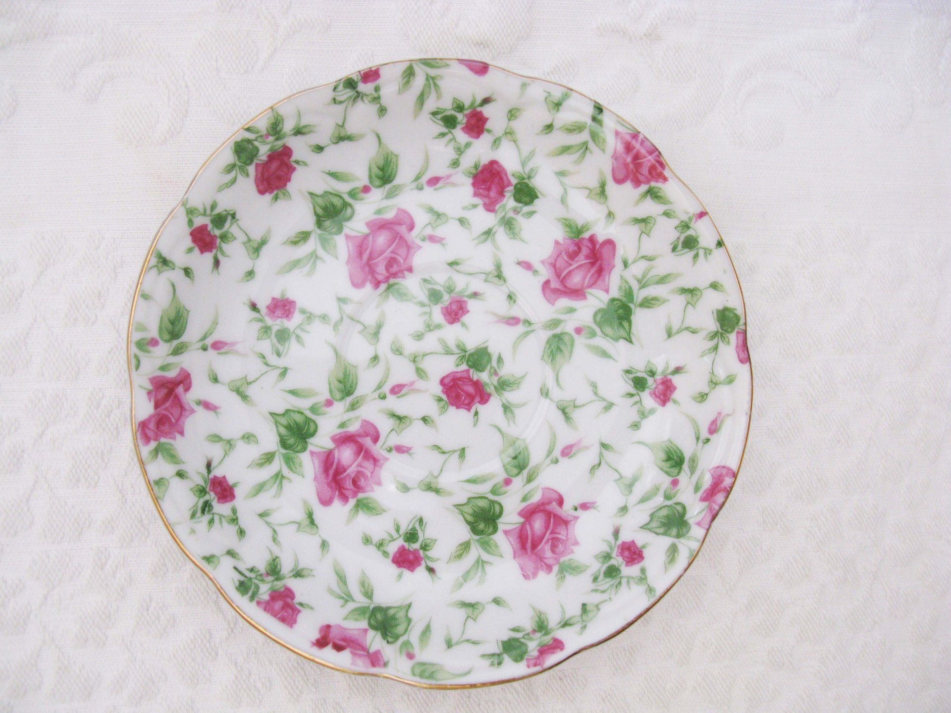 Vintage Rose Chintz Tea Cup Made Japan Mid Century Retro Elegant Tea Gift Victoria Downtown Tea Cottage Shabby Chic WhenRosesBloom