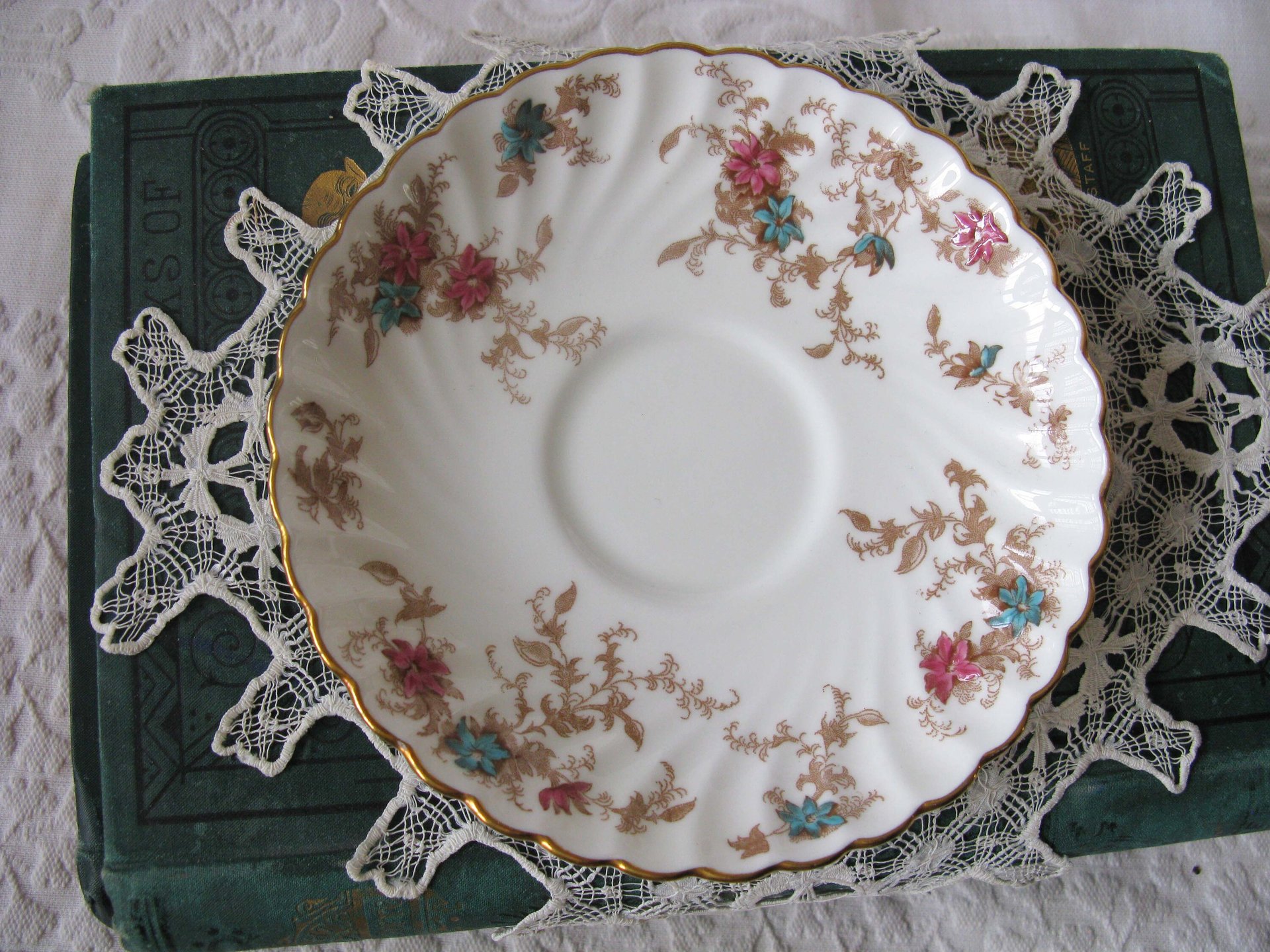 Vintage Tea Cup English Minton Floral Gold Downton Tea Time Gift Cottage Shabby Chic Mid Century Tea Style  WhenRosesBloom