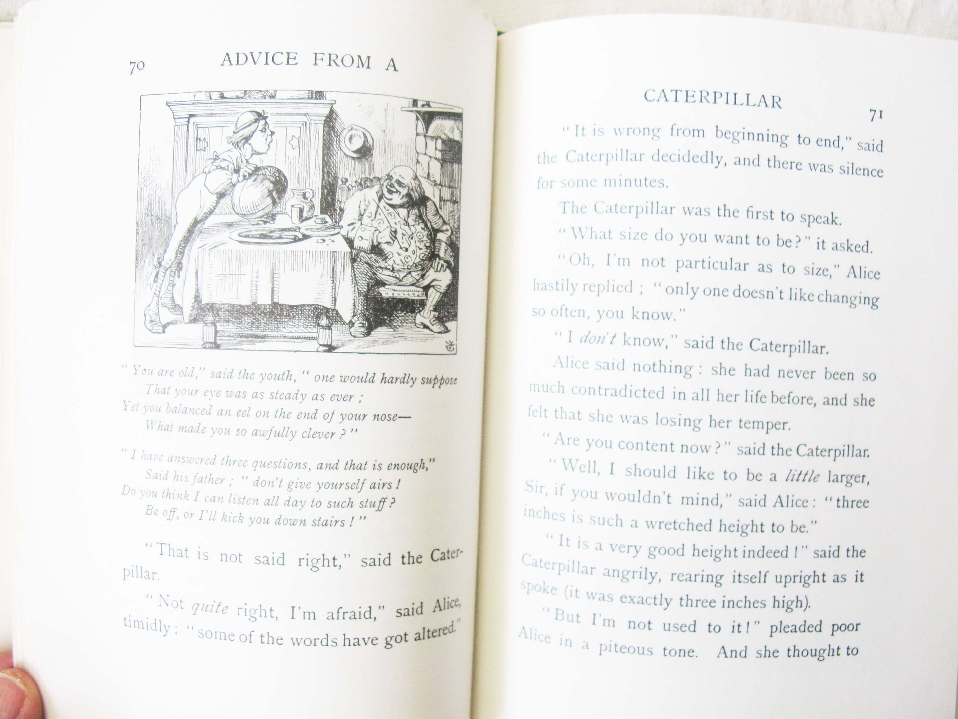 Book Alice in Wonderland 125th Anniversary Vintage Retro Library Decorative Graphic Art Cover Juvenile Child Fiction Fantasy WhenRosesBloom