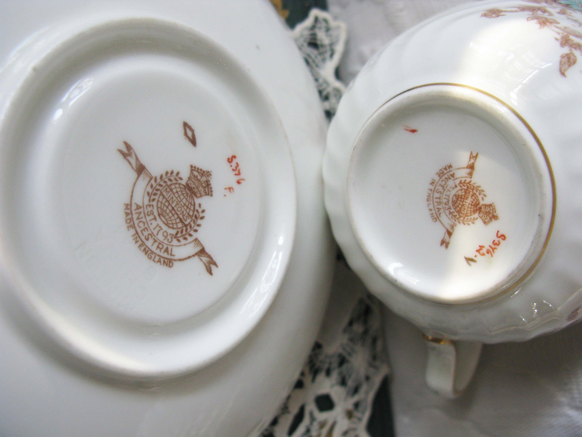 Vintage Tea Cup English Minton Floral Gold Downton Tea Time Gift Cottage Shabby Chic Mid Century Tea Style  WhenRosesBloom