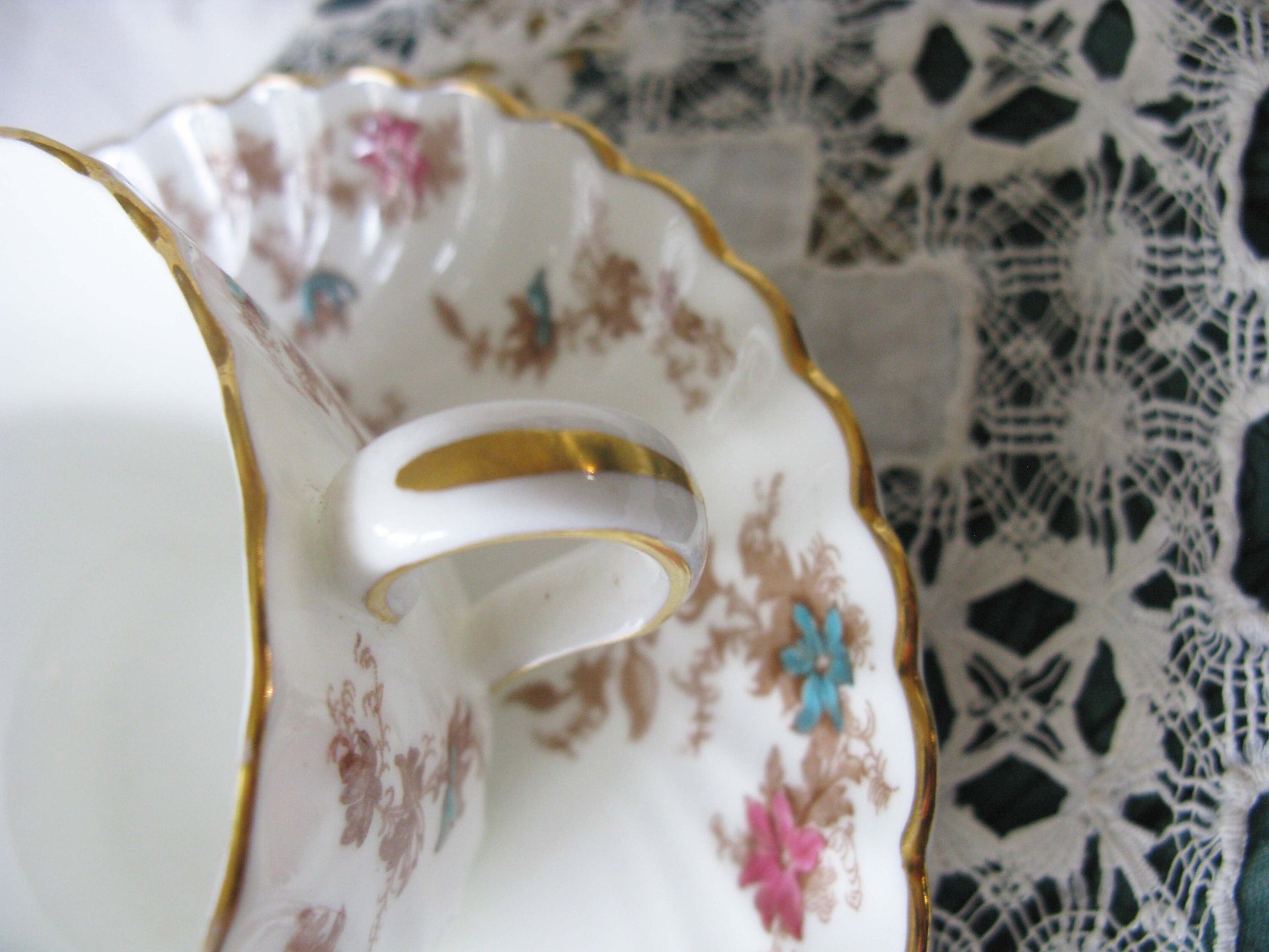 Vintage Tea Cup English Minton Floral Gold Downton Tea Time Gift Cottage Shabby Chic Mid Century Tea Style  WhenRosesBloom