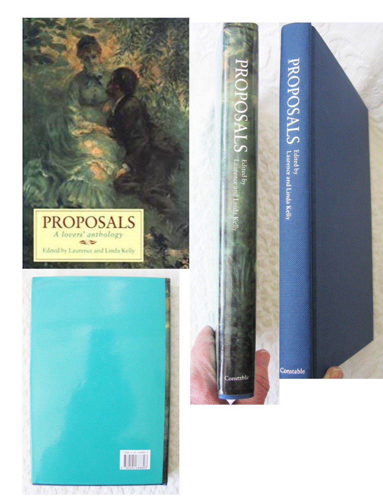 Vintage Book Proposals Romantic Love Classic Love A Lovers' Anthology Decorative Library Decor Famous Lovers Romantic Gift  WhenRosesBloom