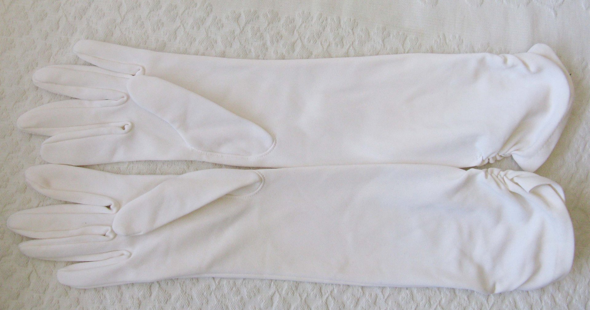 Vintage White Gloves Wedding Tea Retro Mid Century Bride Bridesmaid Downton Titanic Austen Cosplay  Free Ship  US When Roses Bloom