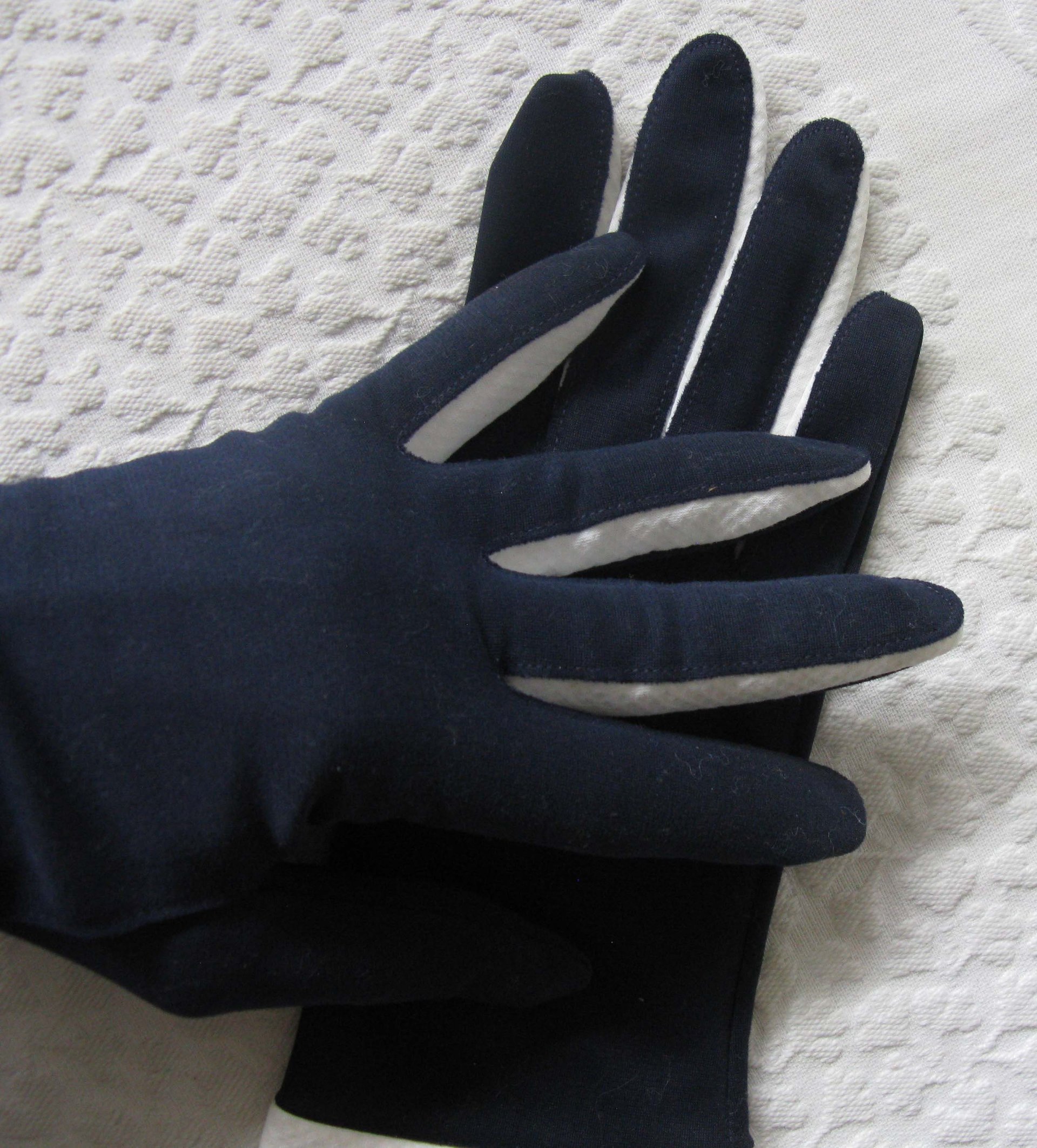 Vintage Gloves Blue White Sz 7 NOS Retro Mid Century Dance Tea Party 60s  Audrey Hepburn Miss Fisher Cosplay Free Ship  US When Roses Bloom
