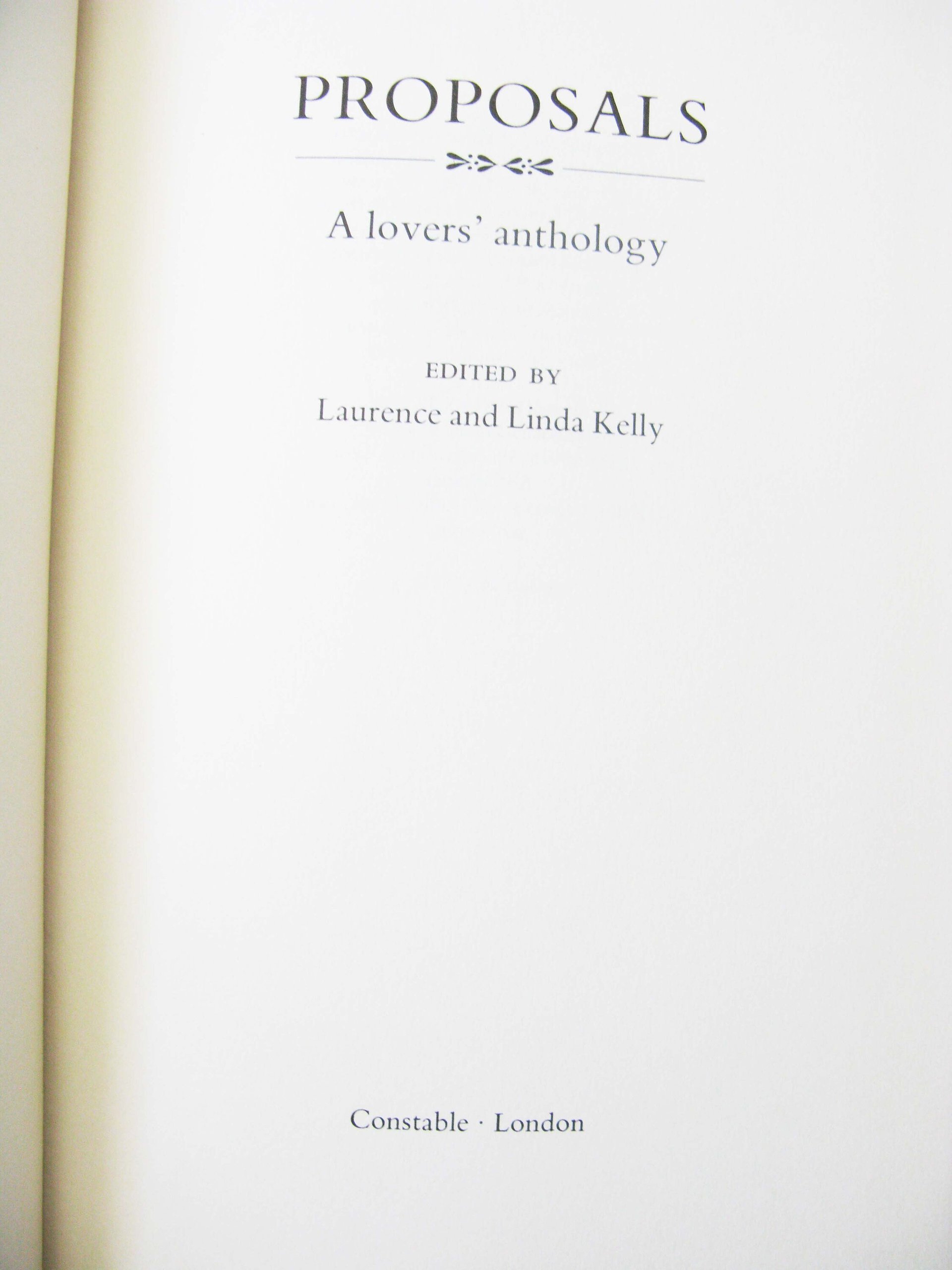 Vintage Book Proposals Romantic Love Classic Love A Lovers' Anthology Decorative Library Decor Famous Lovers Romantic Gift  WhenRosesBloom