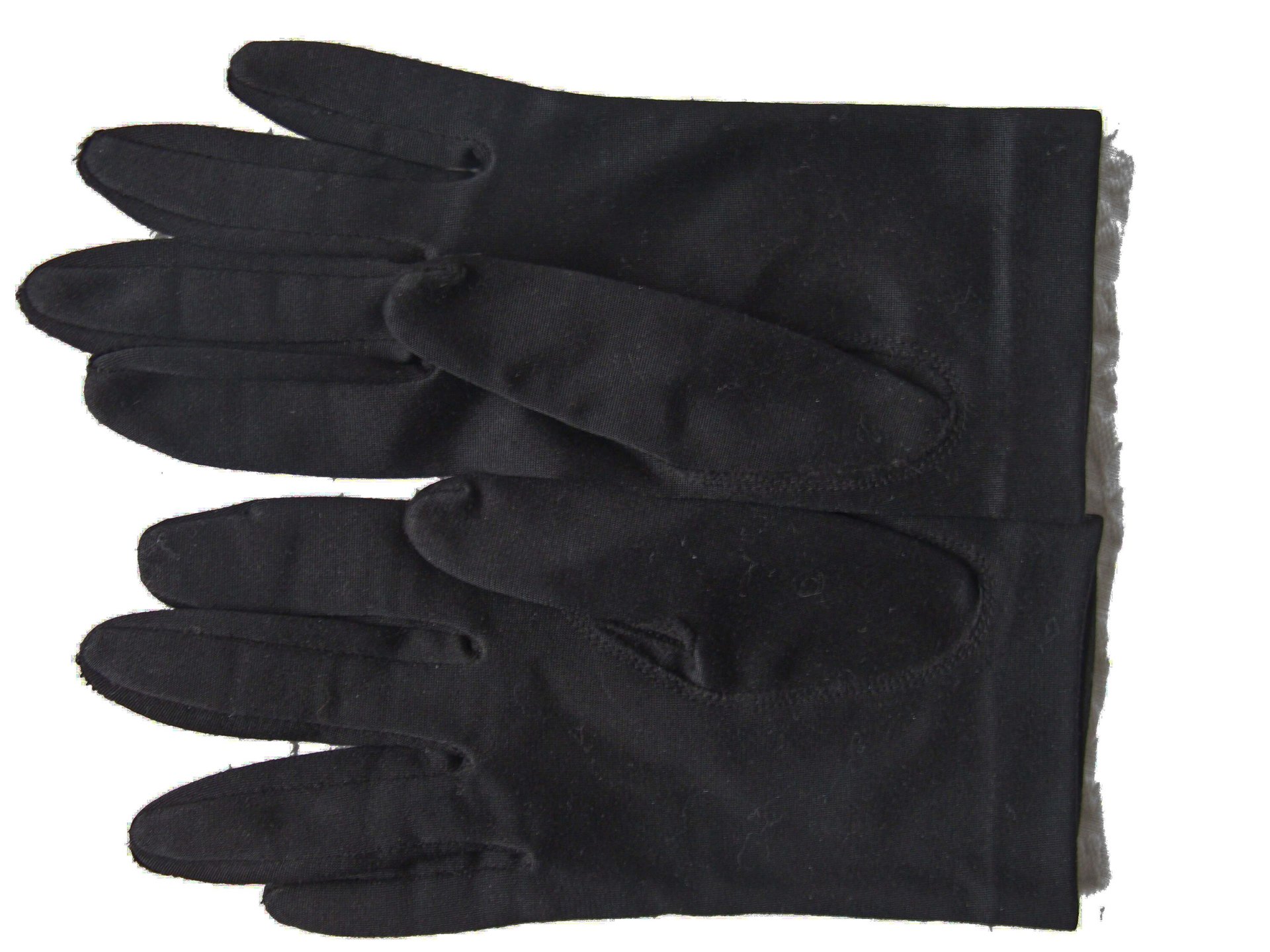 Vintage Black Gloves Sz 6 6.5 Driving Gloves Mid Century Retro 60's Audrey Hepburn Hollywood Glamour Steampunk  Free Ship US WhenRosesBloom