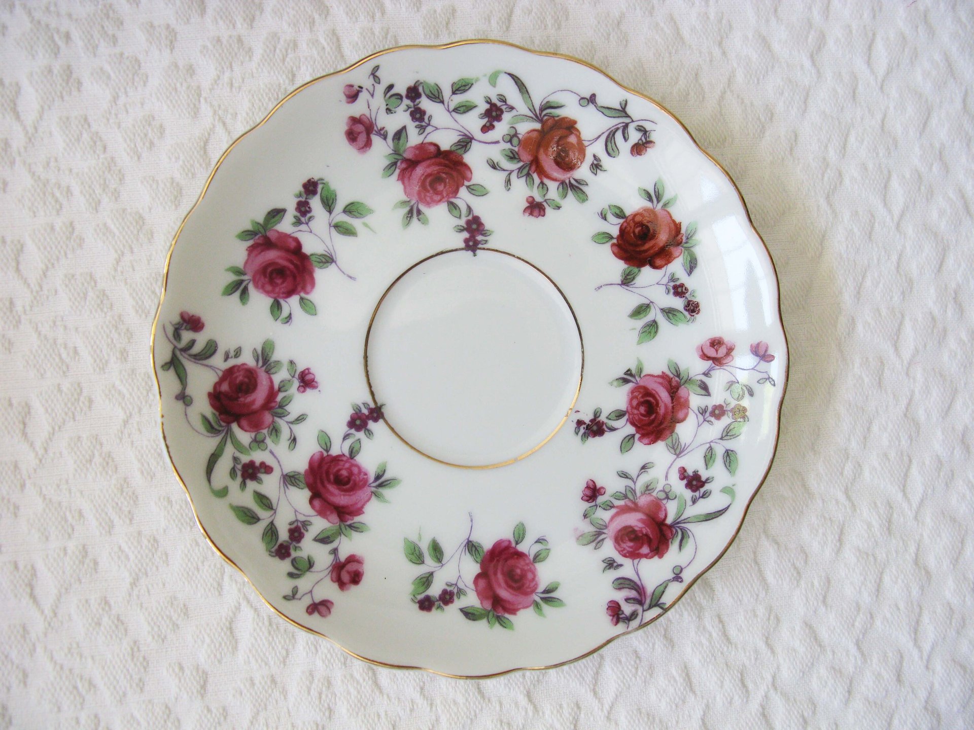 Vintage Rose Chintz Tea Cup Pink Purple Japan Mid Century Retro Elegant Tea Gift Victoria Downtown Tea Cottage Shabby Chic WhenRosesBloom