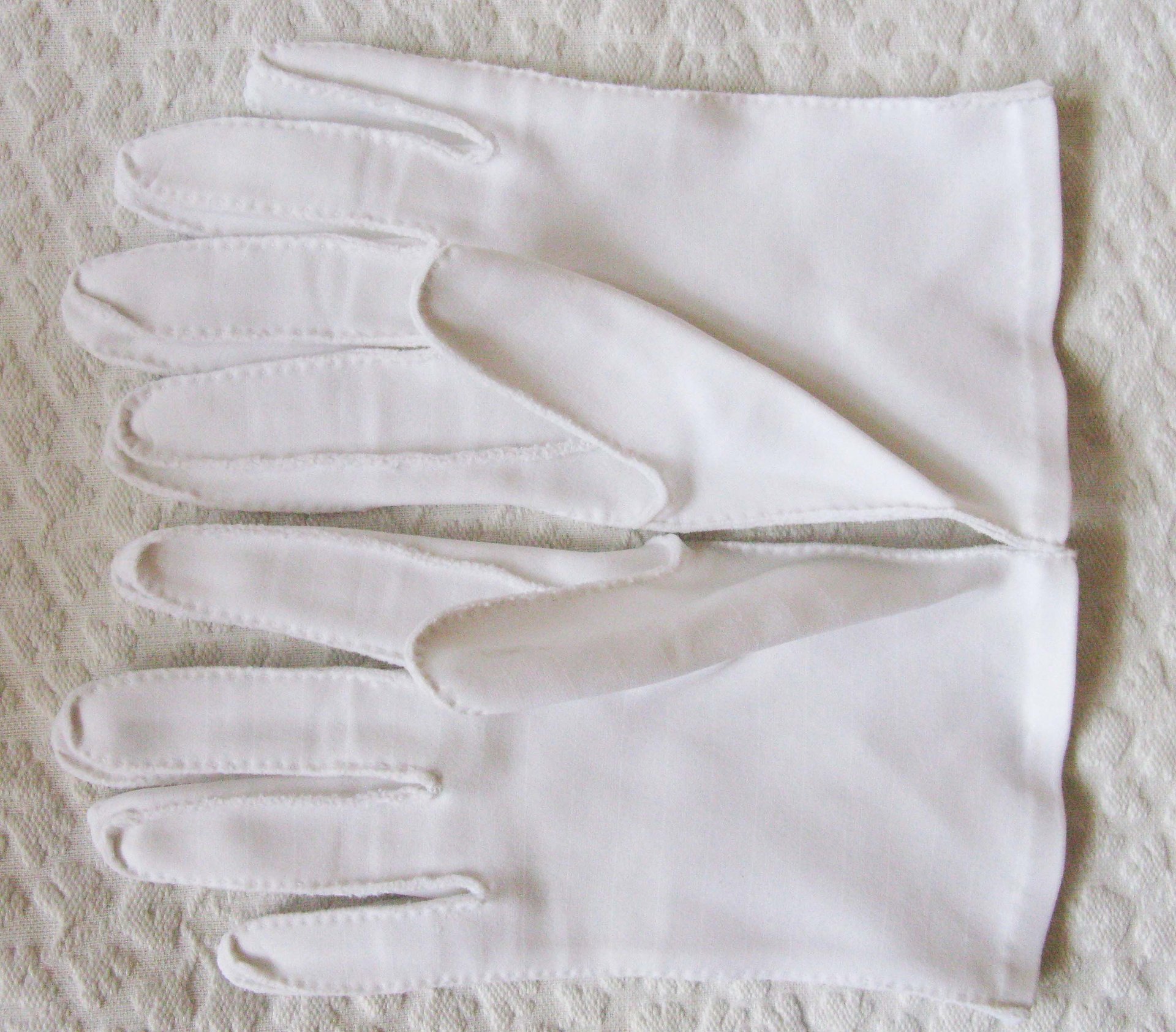Gloves White Short Retro Vintage Tea Party Elegant Cosplay Downton Miss Fisher Mid Century Style Free Ship US When Roses Bloom