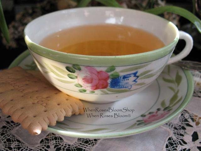 4 Tea Cups Pink Roses with Green leaves Set 4 Vintage Made in Japan Tea Time Gift Mid Century Farmhouse Cottage Shabby Chic WhenRosesBloom