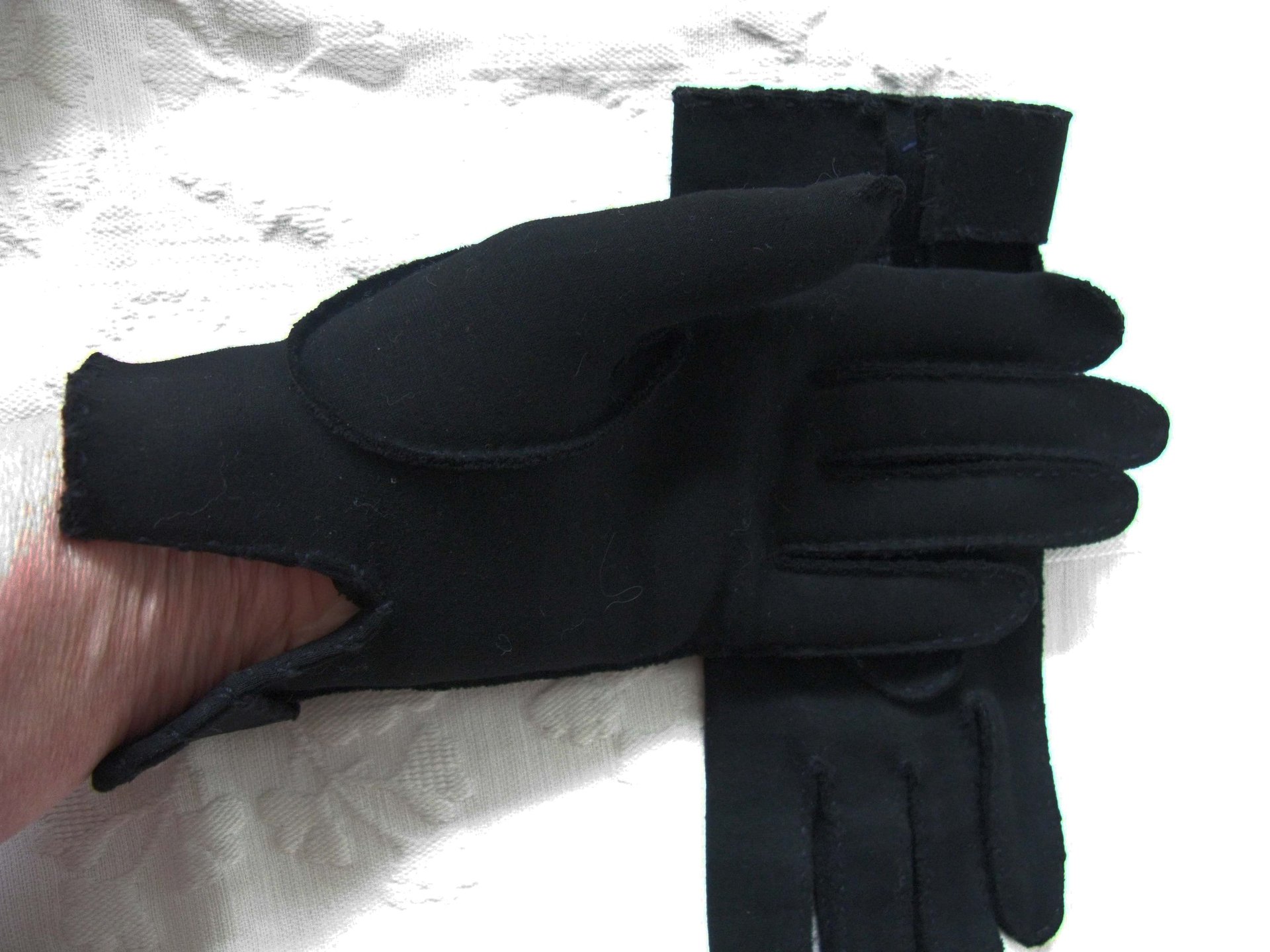 Black Gloves Vintage Size 6.5 Retro Mid Century Tea Dance Wedding Downton Miss Fisher Steampunk Cosplay Glove Free Ship  US When Roses Bloom