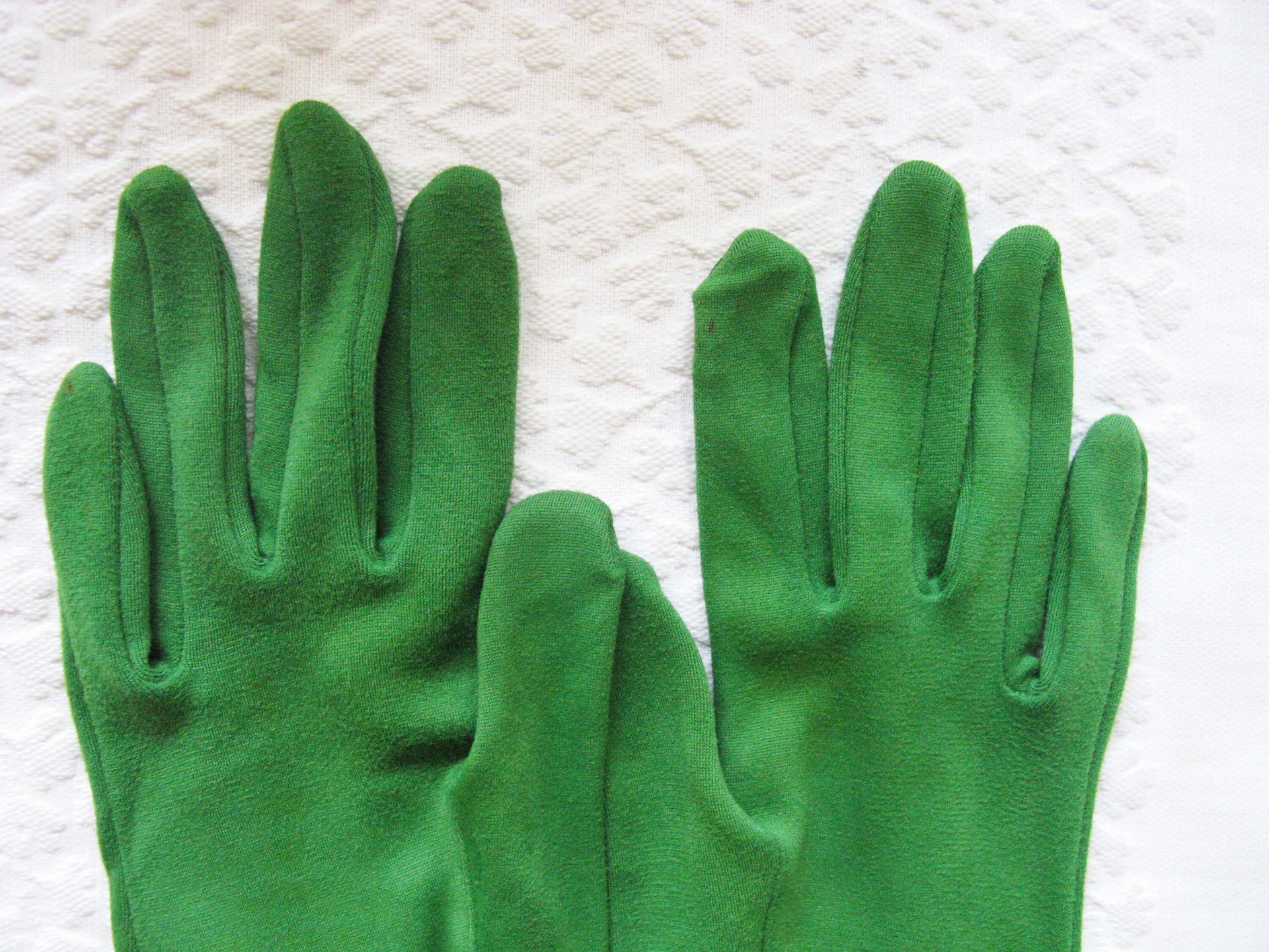 Vintage Green Matinee Gloves Tea Party Retro Mid Century Cosplay Wedding Bride Bridesmaid Afternoon Tea Shipping Incl. US When Roses Bloom