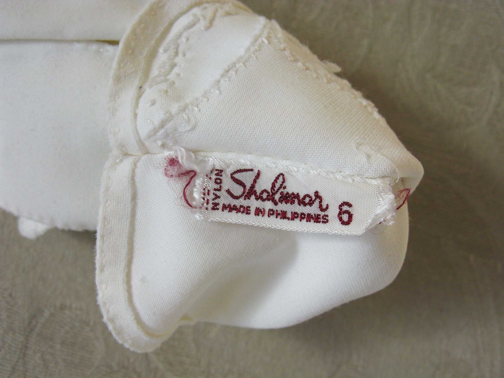 White Gloves Short Sz 6 Embroidered Vintage Retro Mid Century 40s 50s Tea Dance Wedding Downton Cosplay Gloves Free Ship US  WhenRosesBloom