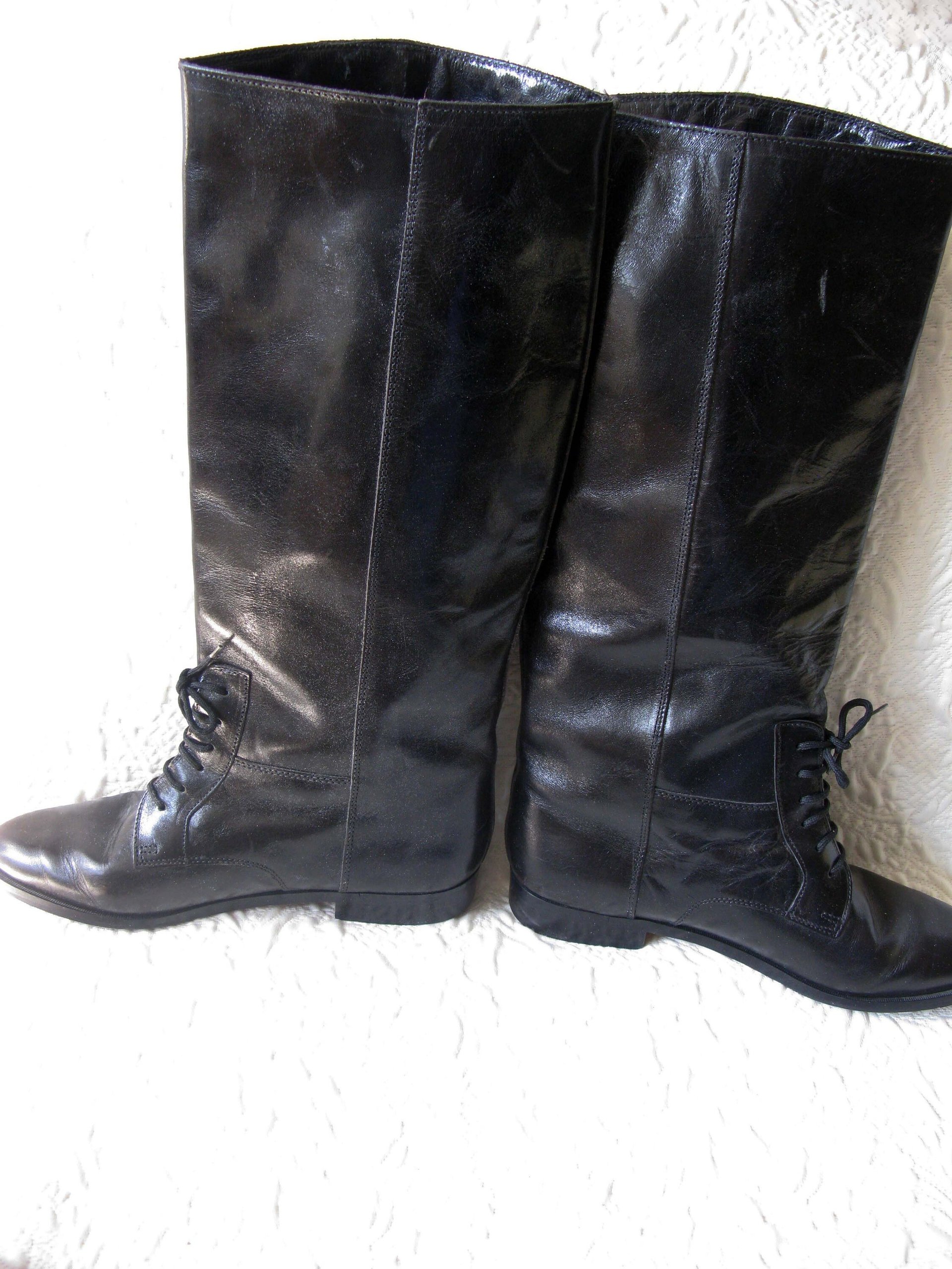 Vintage Riding Boots Classic English Hunt Vintage Decor Photo Prop Black Cosplay Military Miss Fisher Ralph Lauren Style  When Roses Bloom
