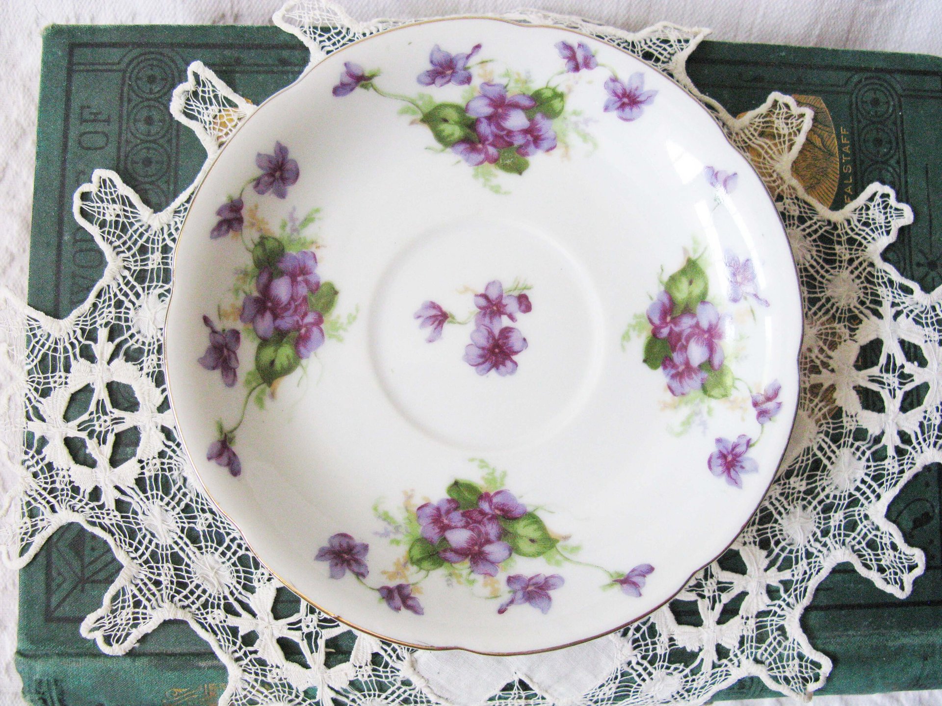Vintage Lefton  Footed Tea Cup Violets Japan Mid Century Retro Tea Time Birthday Gift Cottage Farmhouse Shabby Chic Style WhenRosesBloom
