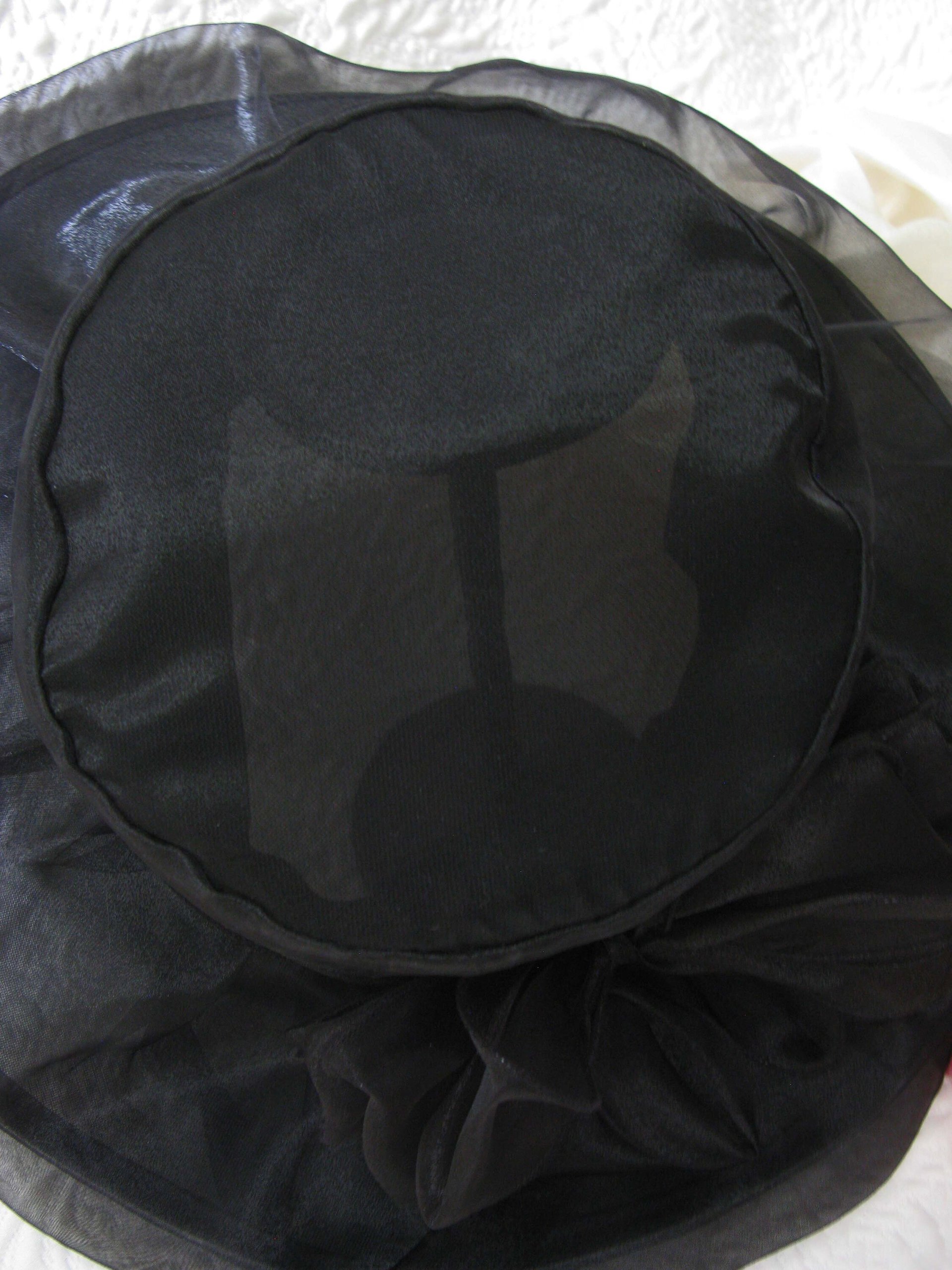 Vintage Hat Black Classic Cocktail New Look Retro Elegance Derby Hat Victorian Steampunk Cosplay Mid Century Audrey Hepburn WhenRosesBloom