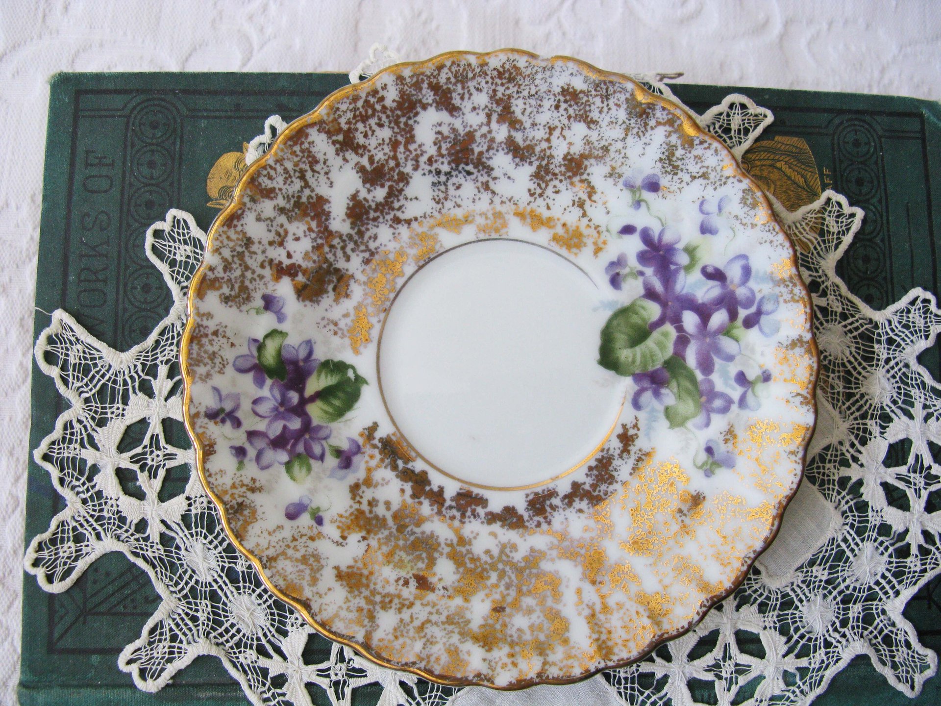 Violet Teacup  Footed Vintage Japan Mid Century Retro Dainty Tea Time Gift Victoria Downton Tea Elegant Farm Shabby Chic  WhenRosesBloom