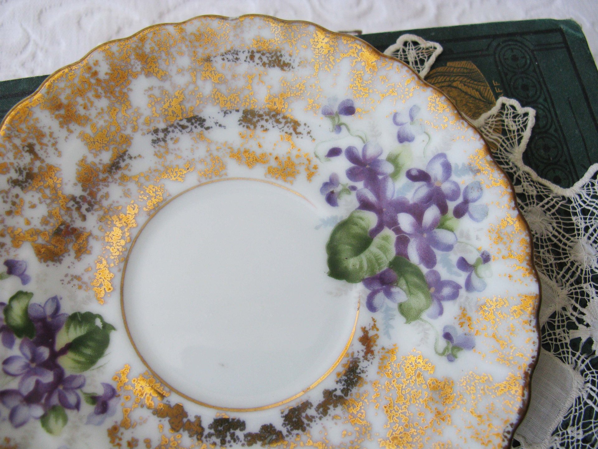 Violet Teacup  Footed Vintage Japan Mid Century Retro Dainty Tea Time Gift Victoria Downton Tea Elegant Farm Shabby Chic  WhenRosesBloom