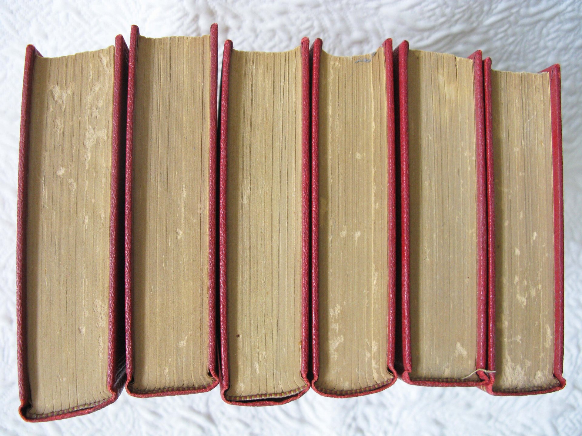 Vintage Red Books Faith Baldwin Romance  circa 1930s-1940s  Set of 6 Classic  Red Gold Decorative Library Gift WhenRosesBloom