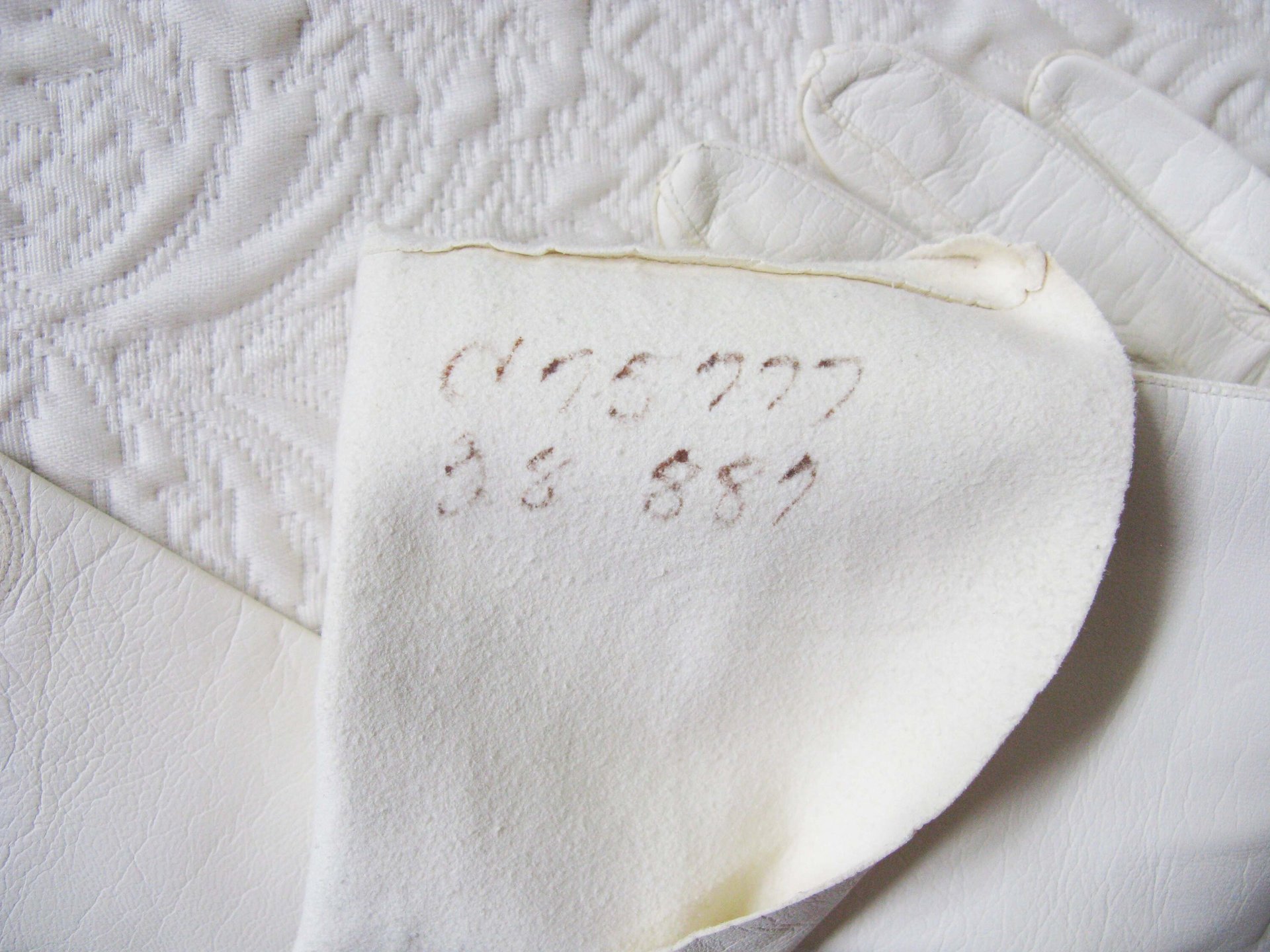 Vintage White Leather Matinee Gloves Retro Wedding Bride Tea NOS Downton Titanic Jane Austen Cosplay Free Ship  US When Roses Bloom