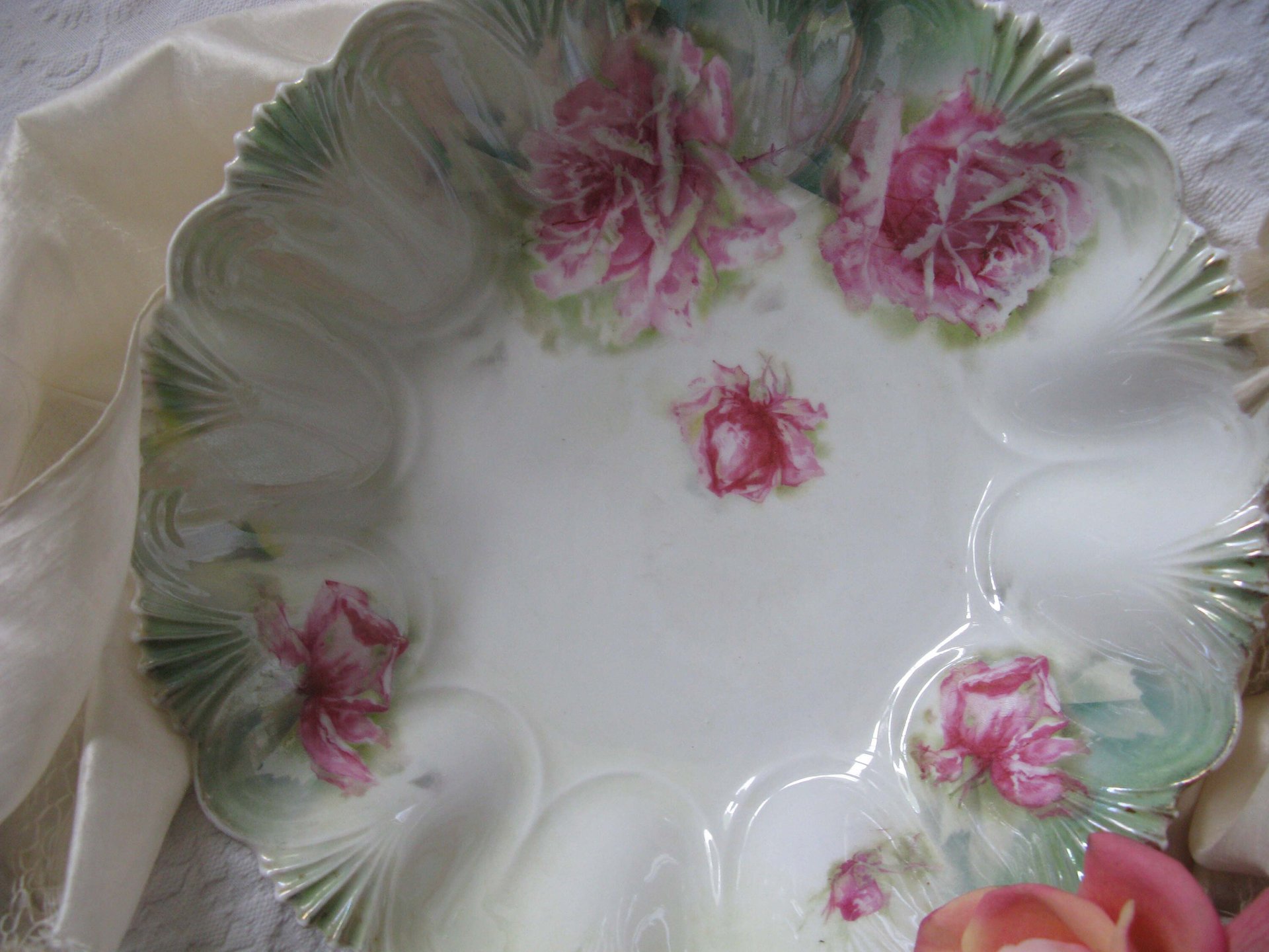 Vintage China Bowl w/Roses Art Nouveau R S Prussia  1900's Edwardian Victorian Cottage Farmhouse Romantic  Shabby Chic WhenRosesBloom