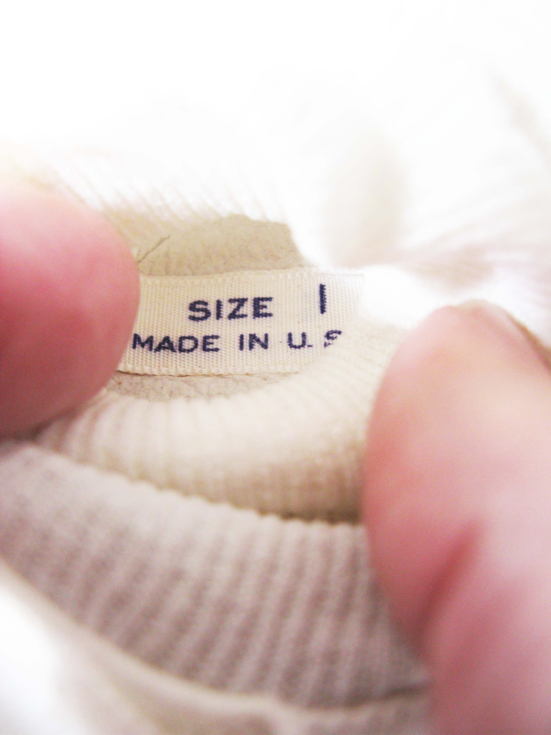 Vintage Baby Crib Shoes Size 1 White Leather Ballet Slippers Baby Keepsake Heirloom Gift doll shoes WhenRosesBloom