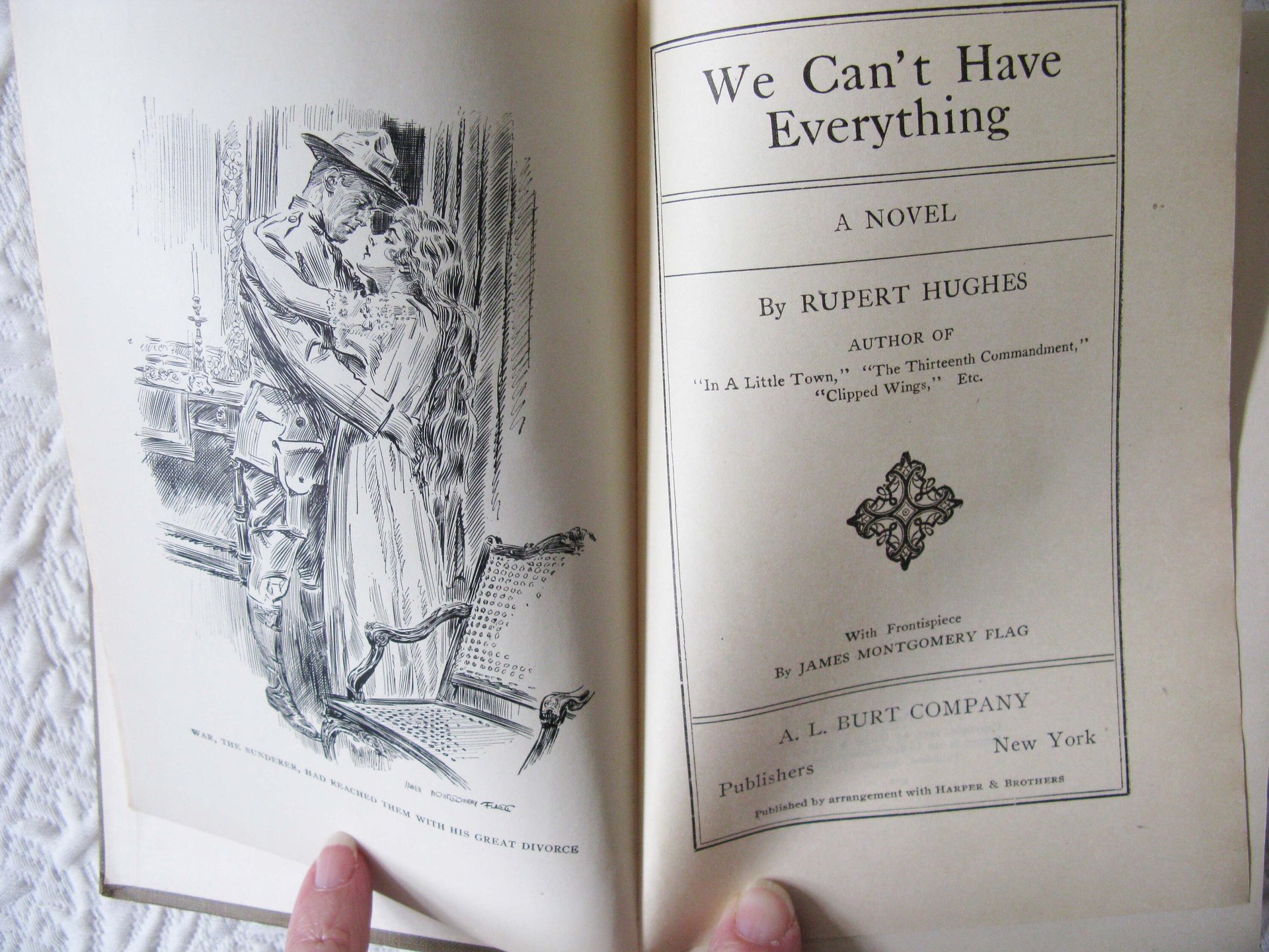 Vintage Green Book 1st Ed. 1917 We Can't Have Everything Rare Edwardian Romantic Decorative Artwork Paper Cover Library Decor WhenRosesBloom