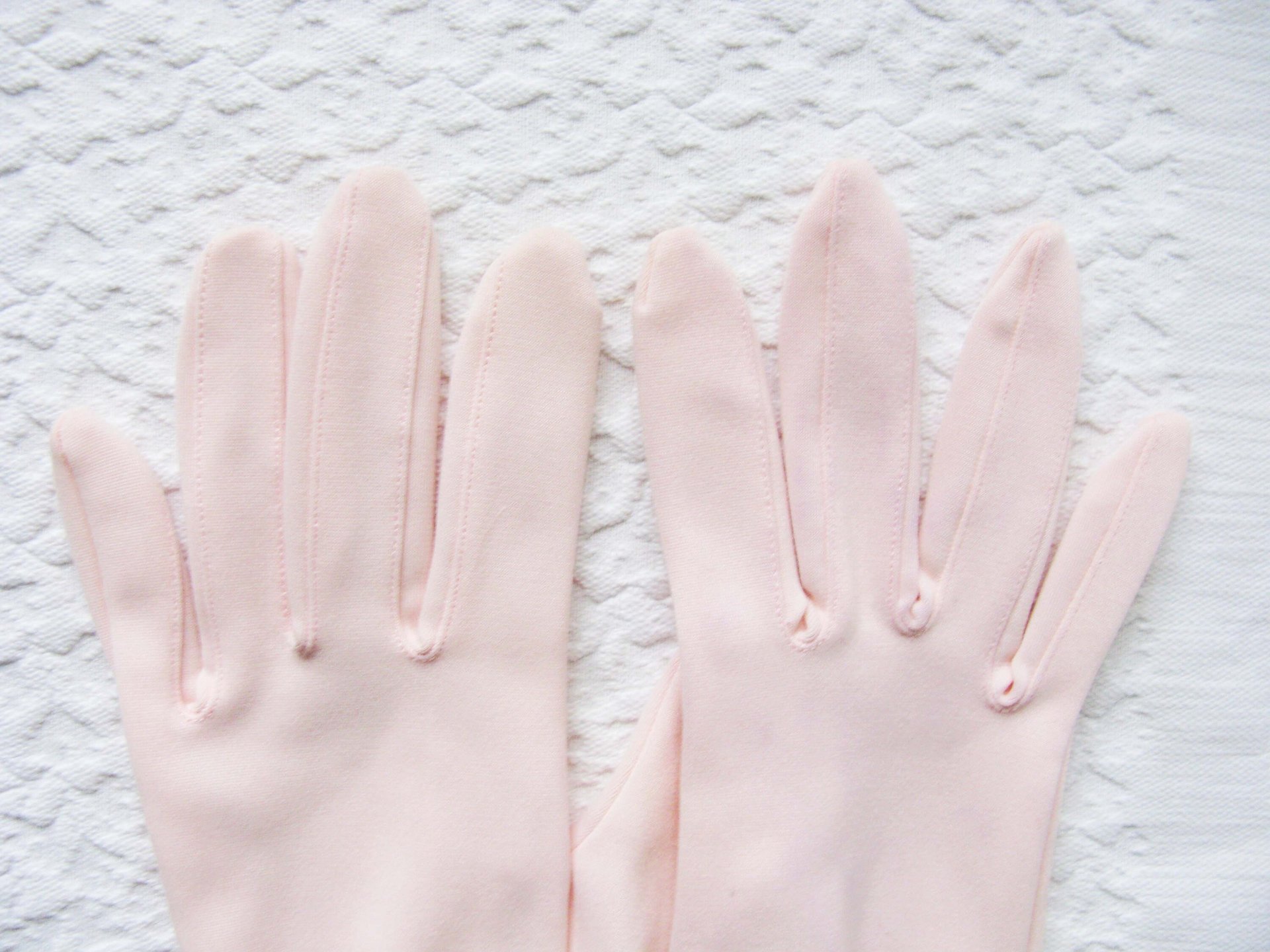 Pink Gloves Vintage Mid Forearm Length Wedding Tea Party Retro Bridal Mid Century Elegant Cosplay Free Ship US When Roses Bloom