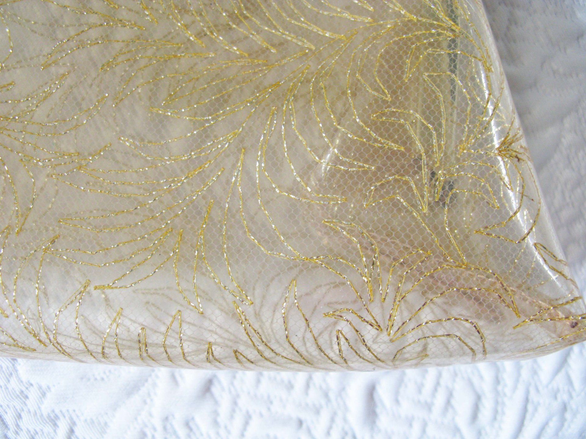Clear Plastic Clutch Purse Evening Bag Vintage Atomic Mid Century Style 50 60s Retro Cocktail Party Classic Hollywood Glamour WhenRosesBloom