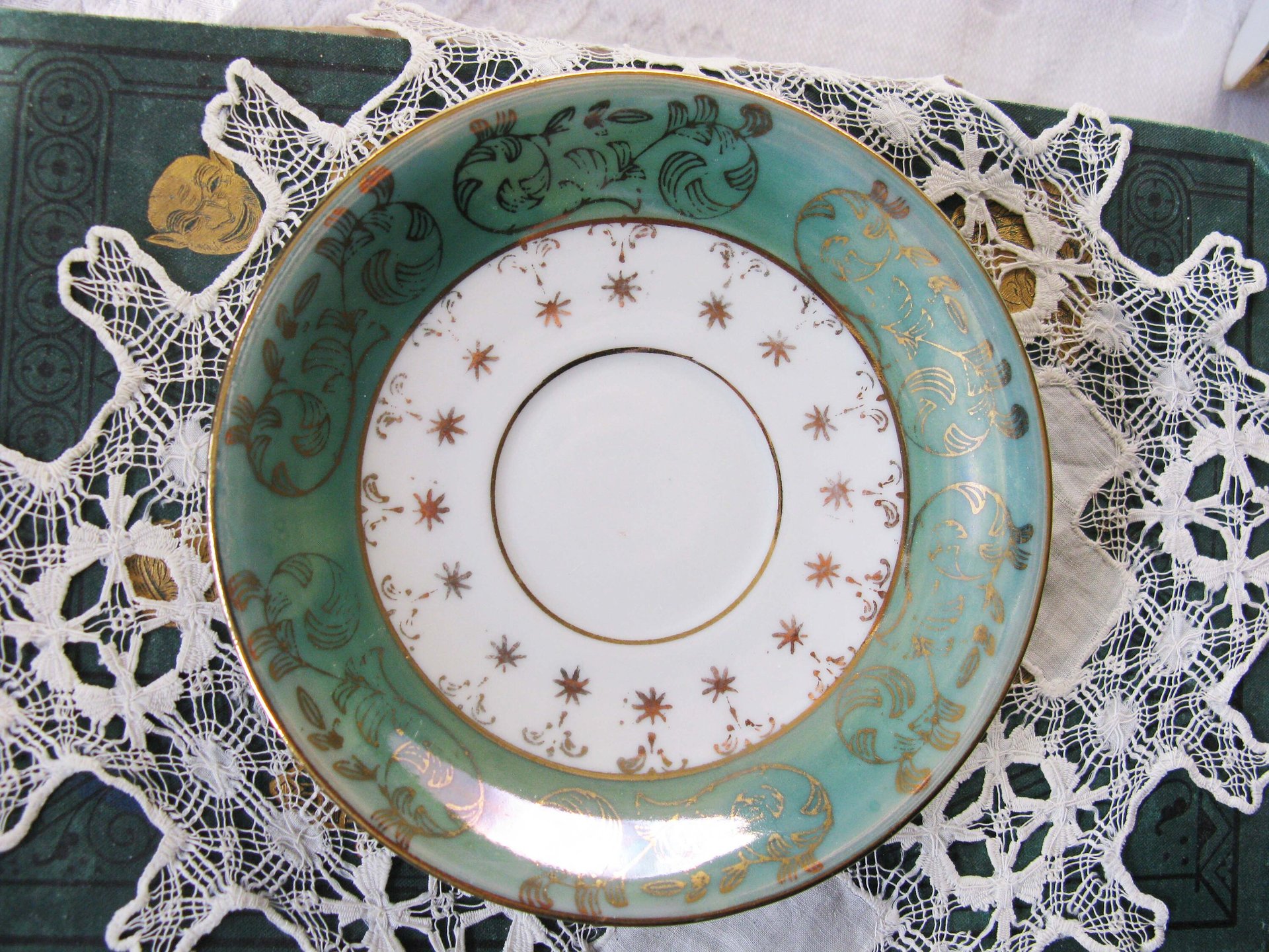 Tea Cup Turquoise Child Dolly Mommy & Me Nana Sterling Vintage Japan Tea Party Demitasse Cappuccino Cottage Shabby Chic WhenRosesBloom