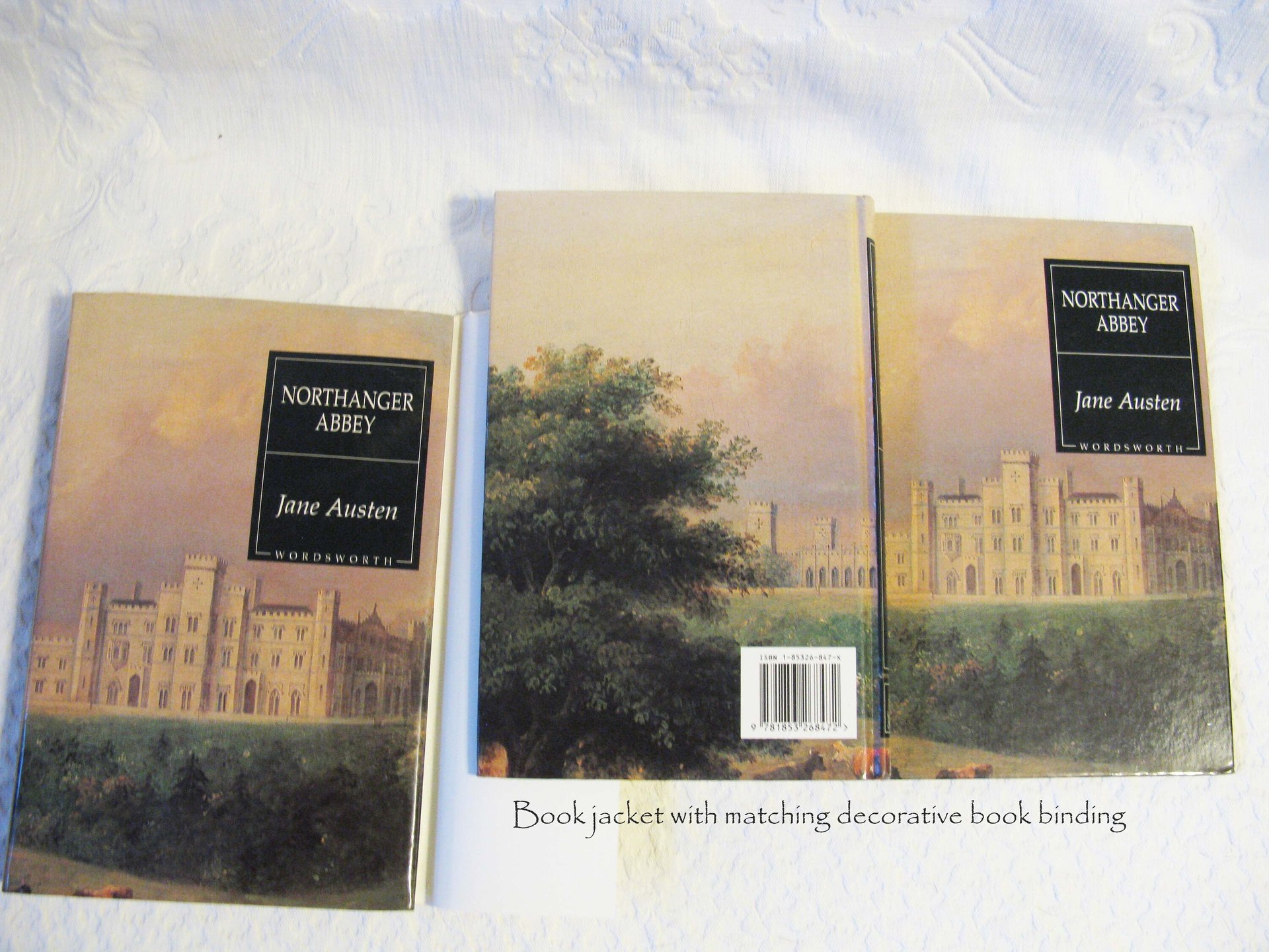 Vintage Book Northanger Abbey Jane Austen Classic Romance Love Literature Gift for her Decorative Library Decor   WhenRosesBloom