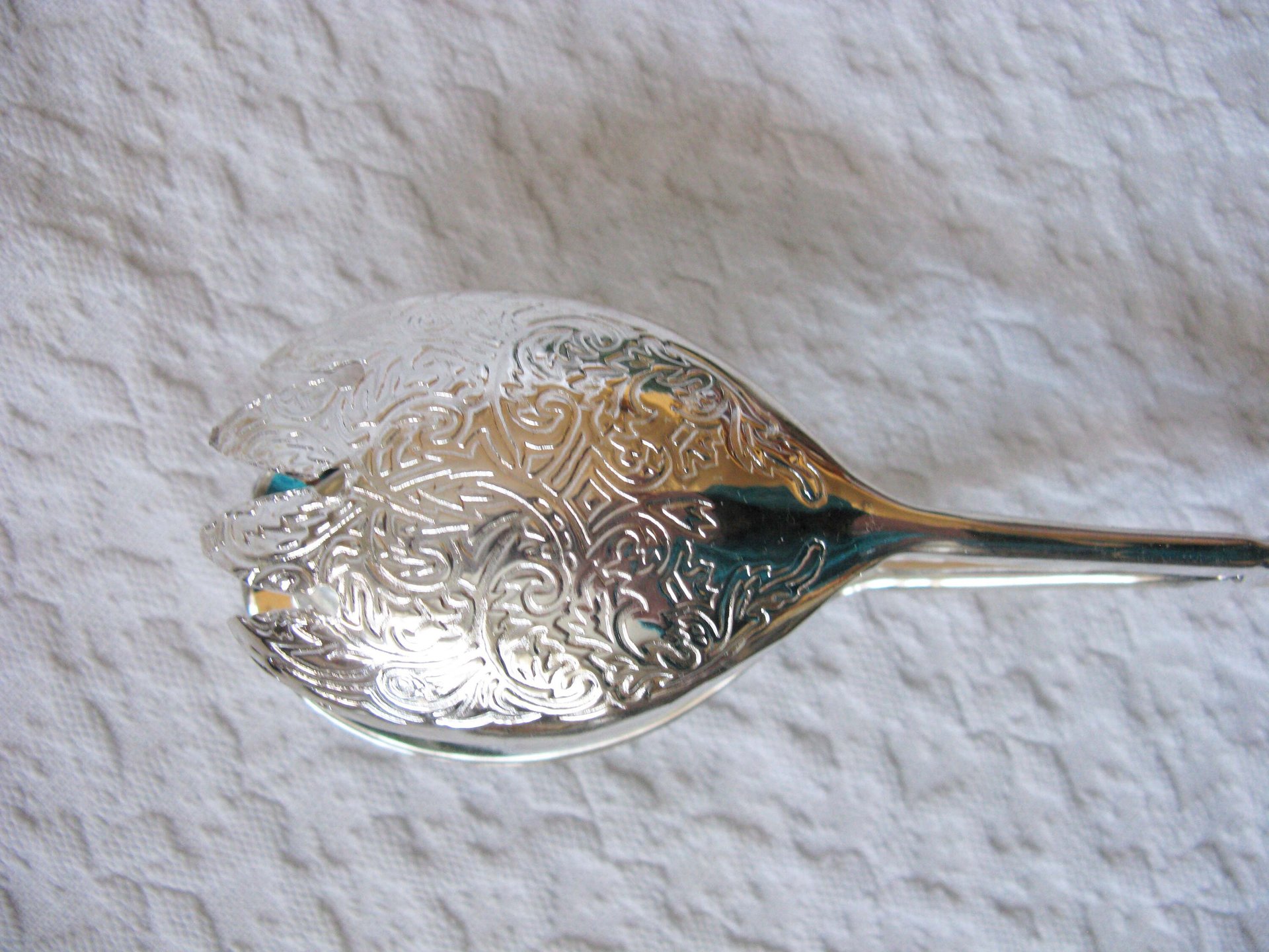 Silver Server Salad Tongs Vintage Elegant Party Afternoon Tea  Silver Server Downton Austen Cottage Shabby Chic Tea Gift WhenRosesBloom