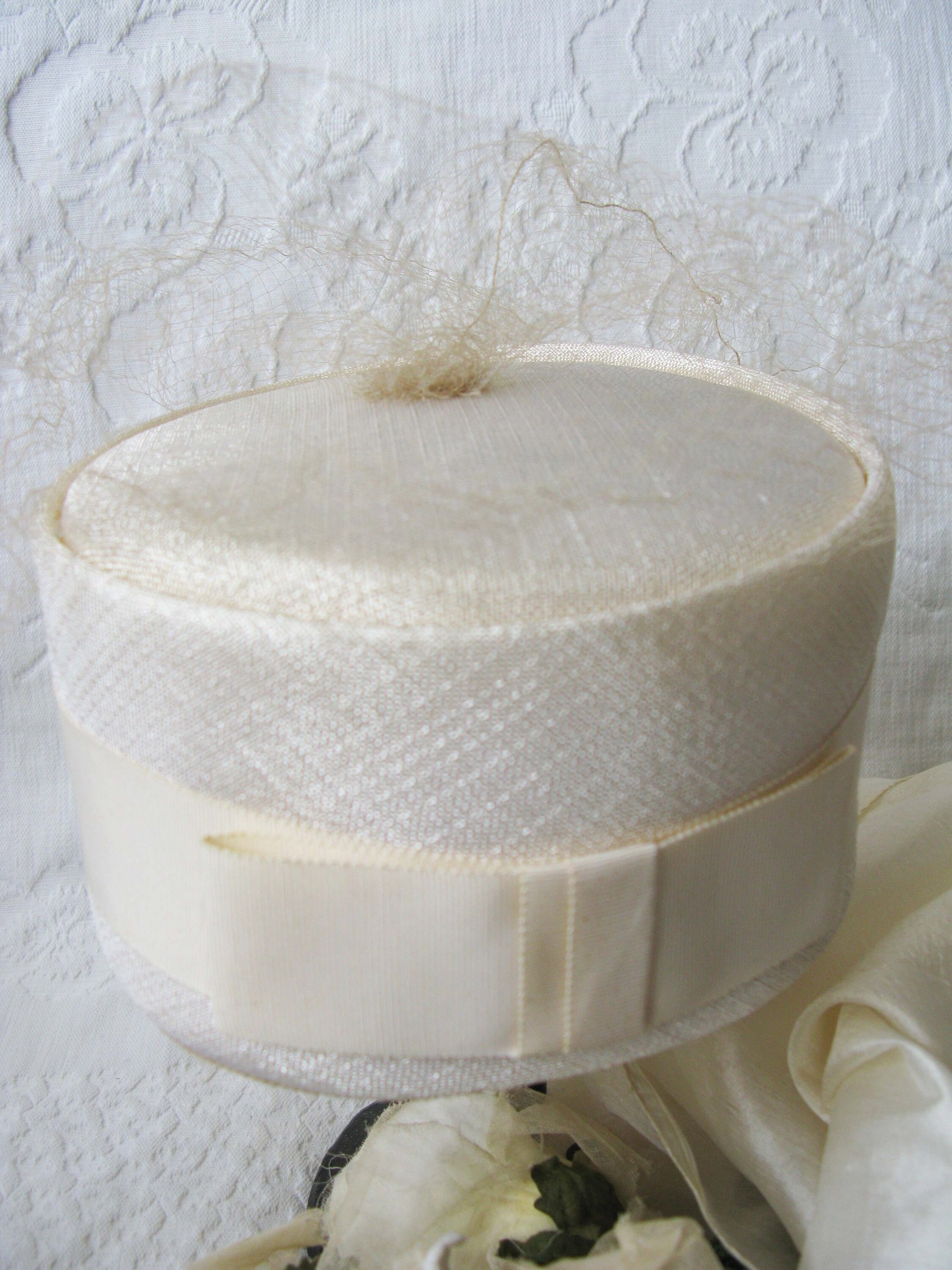 White Pillbox Hat Vintage Toque w/Bow Classic Cocktail Pillbox Bellhop Toque with Elegant Jackie O Style 1950s-60s Cosplay WhenRosesBloom