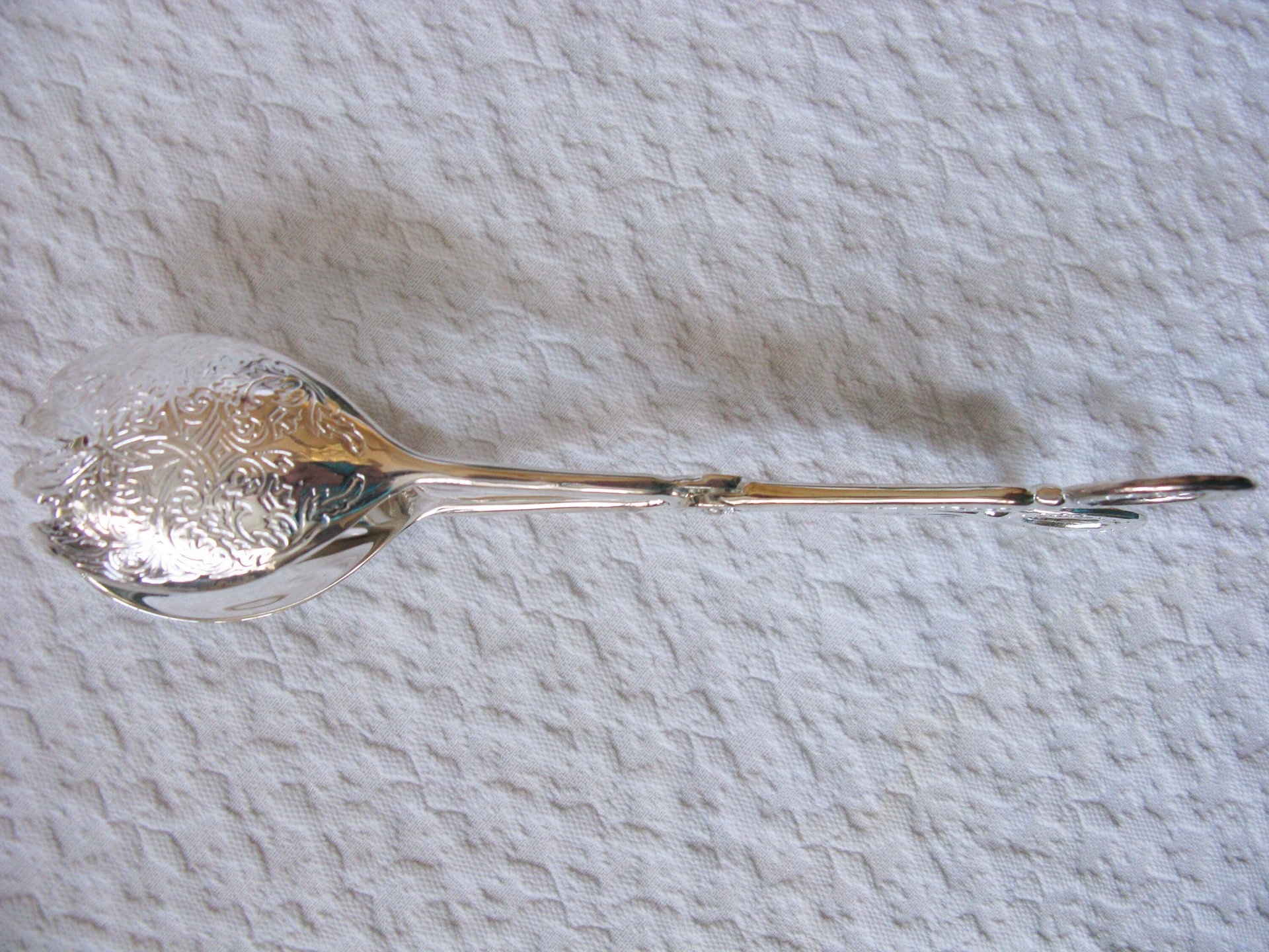 Silver Server Salad Tongs Vintage Elegant Party Afternoon Tea  Silver Server Downton Austen Cottage Shabby Chic Tea Gift WhenRosesBloom