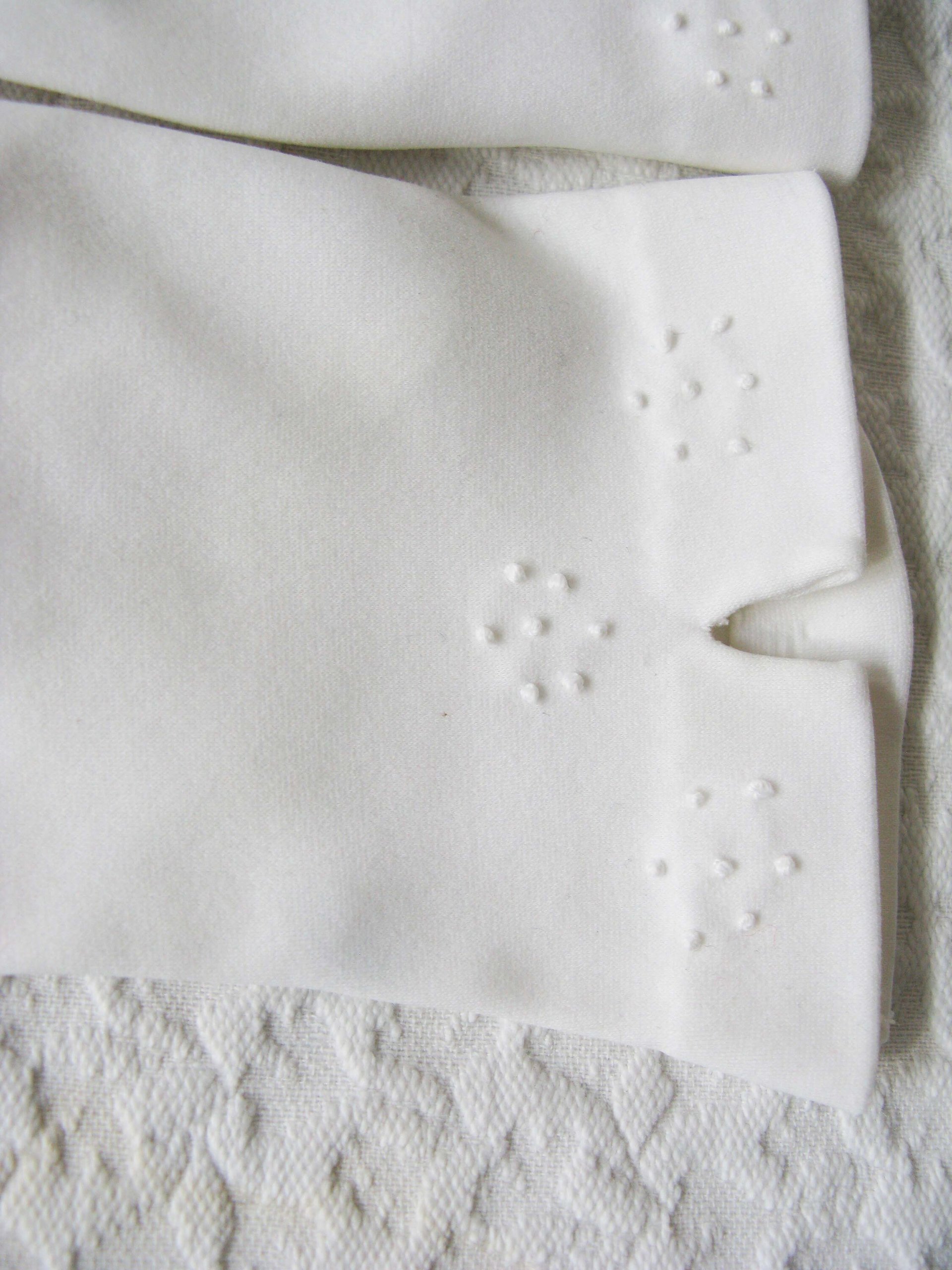 Gloves White Short Italian sz 6+ Retro Vintage Tea Party Elegant Cosplay Downton Miss Fisher Mid Century Style Free Ship US When Roses Bloom