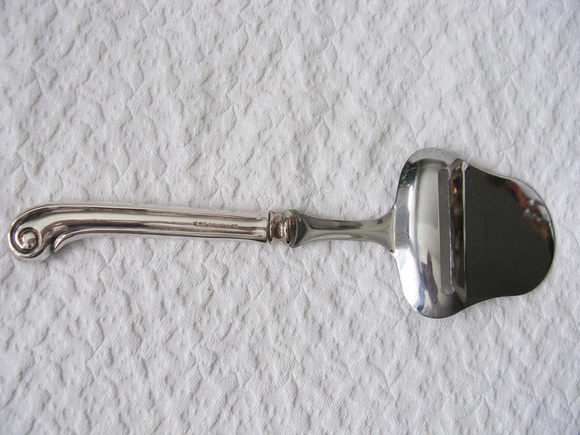 Silver Cheese Slicer Server Elegant Vintage Party Buffet Tea Downton Austen Cottage Shabby Chic Tea Gift WhenRosesBloom