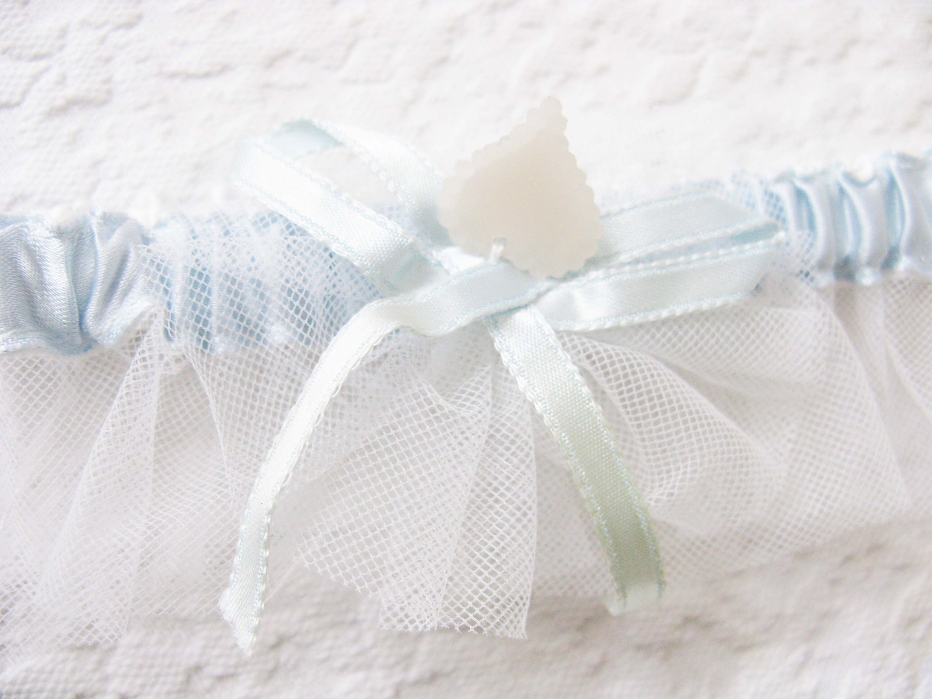Wedding Garter Bridal Garter Vintage  Retro Classic Romantic Wedding Accessories Something Blue Ribbon &  Lace