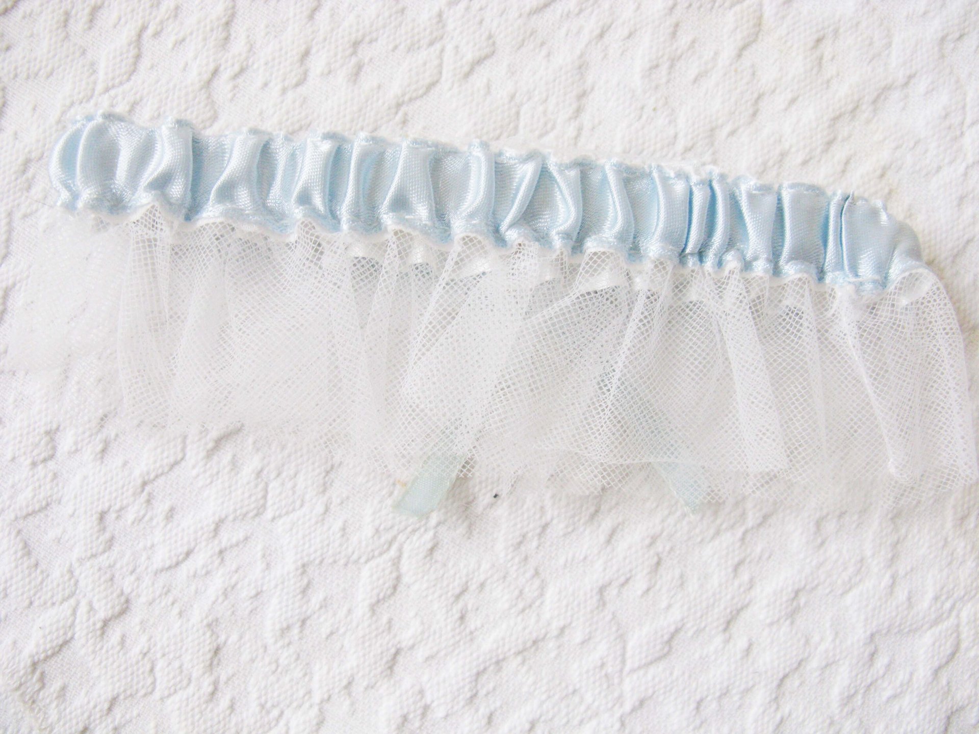 Wedding Garter Bridal Garter Vintage  Retro Classic Romantic Wedding Accessories Something Blue Ribbon &  Lace