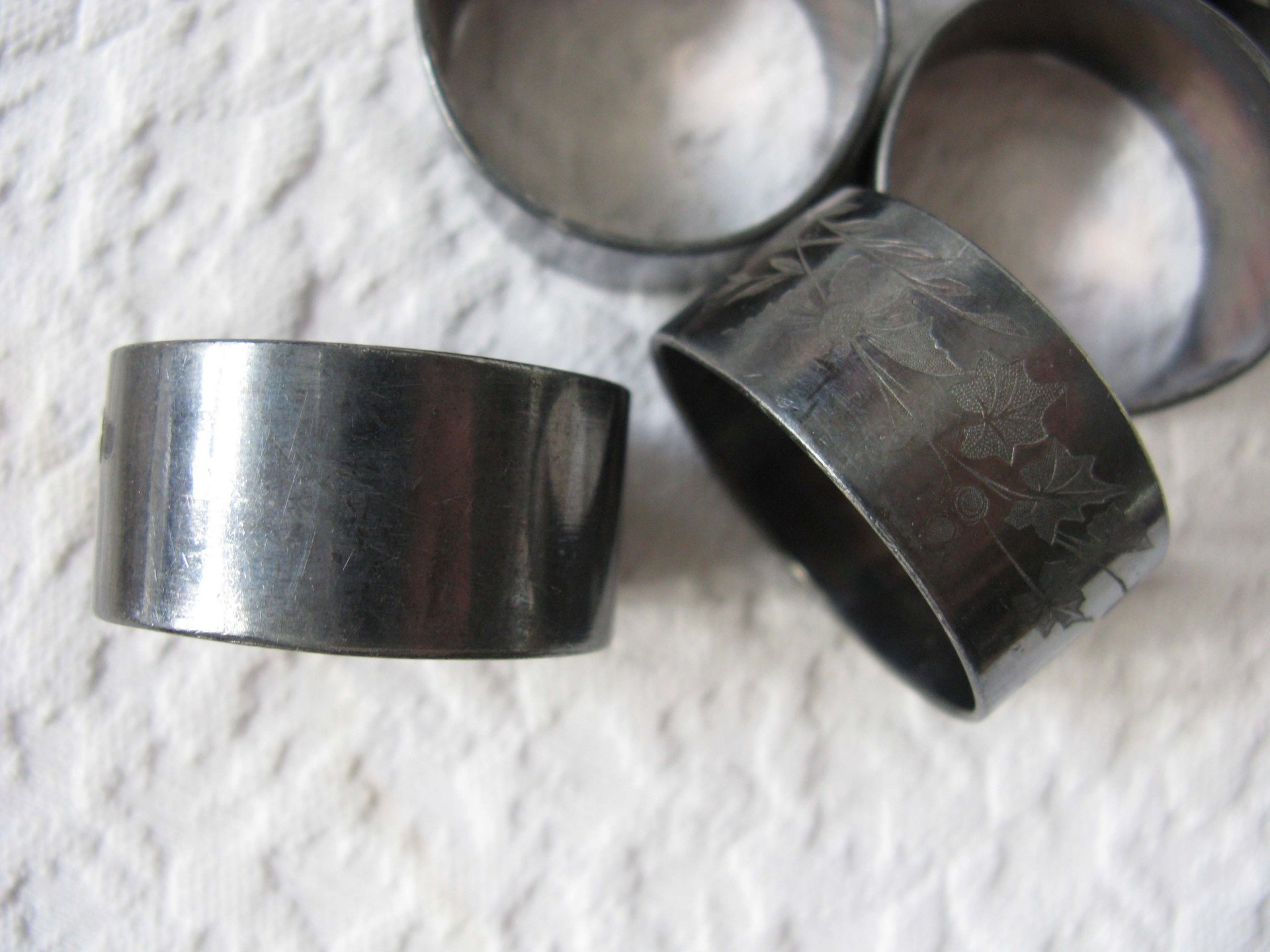 Silver Napkin Rings 6 Vintage Quadruple Plate Tea Gift Aesthetic Style Downton Abbey Classic Farmhouse Cottage Shabby Chic WhenRosesBloom