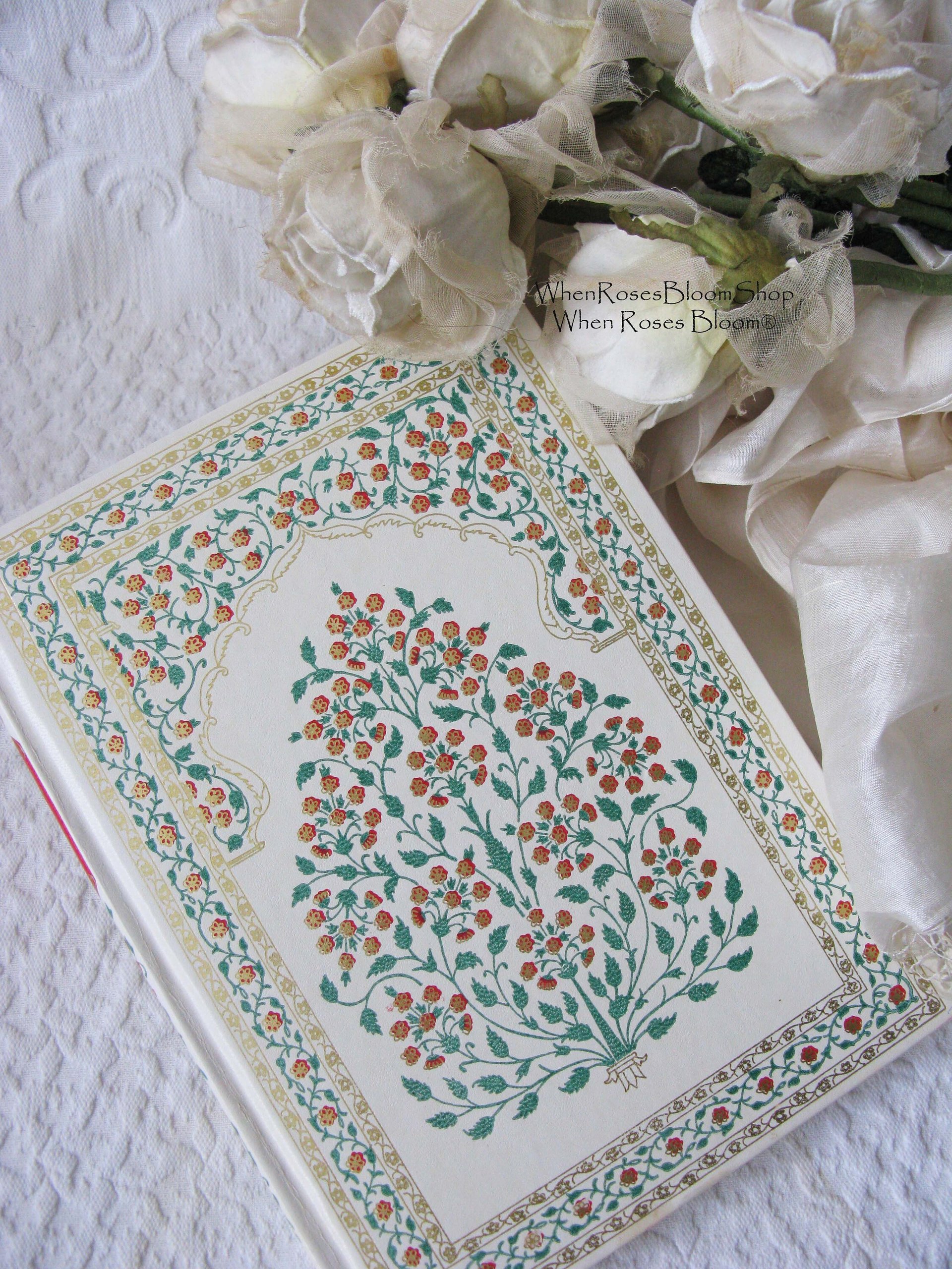 Rubaiyat Rubaiyyat Omar Khayyam Vintage Book Classic Poetry  Romance Love poem Literature Gift Decorative Library Decor   WhenRosesBloom