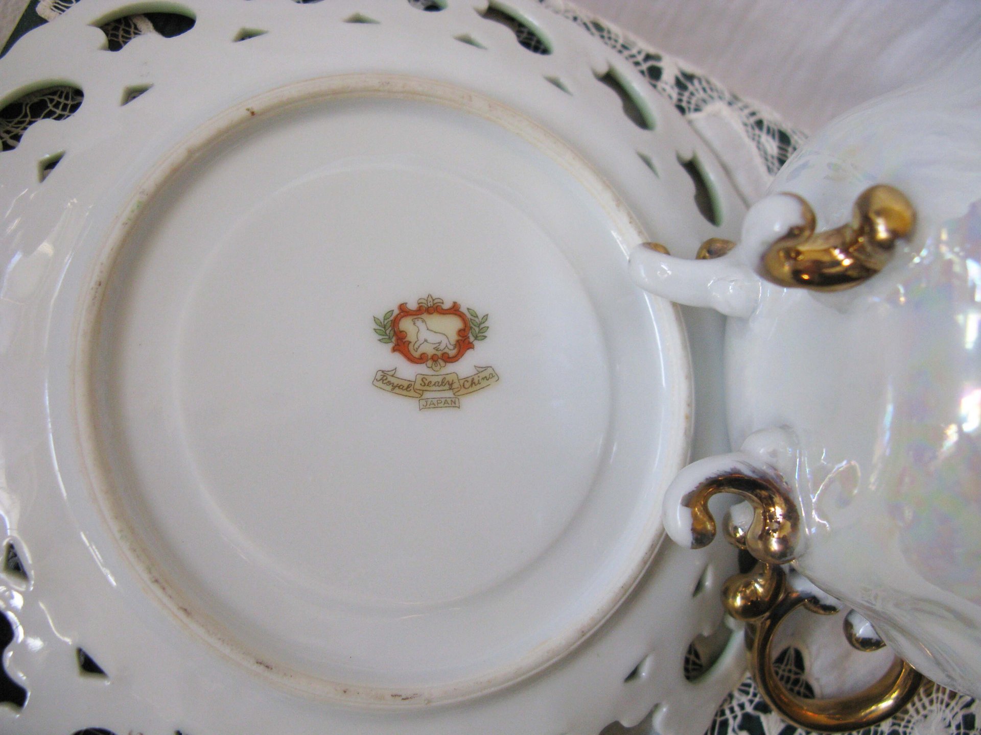 Vintage Green Tea Cup Royal Sealy Mid Century Style Elegant Tea Party Cottage Shabby Chic  Downton Abbey Edwardian Tea WhenRosesBloom