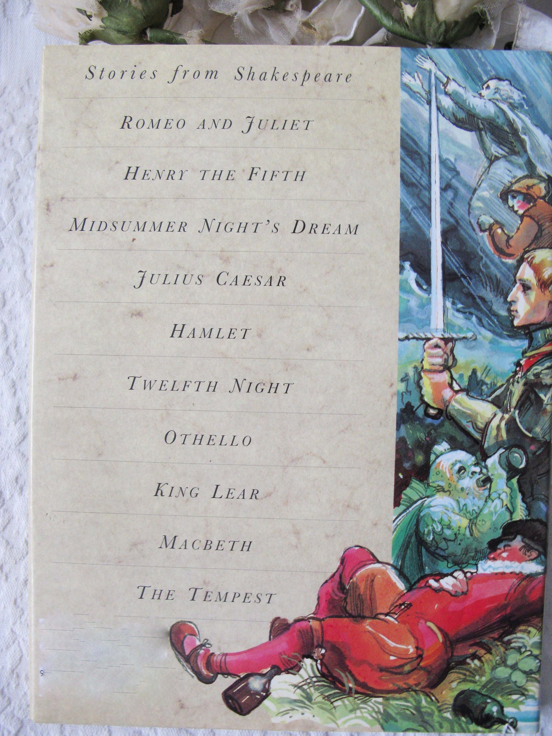 William Shakespeare Stories from Shakespeare Vintage Book Classic Gift Book Illustrated Art Book Children Juvenile Book  WhenRosesBloom