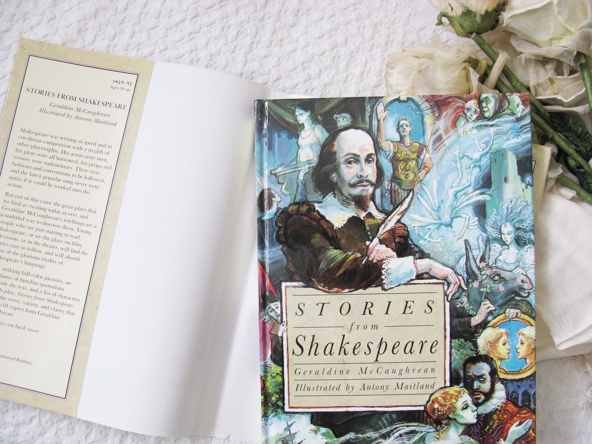 William Shakespeare Stories from Shakespeare Vintage Book Classic Gift Book Illustrated Art Book Children Juvenile Book  WhenRosesBloom