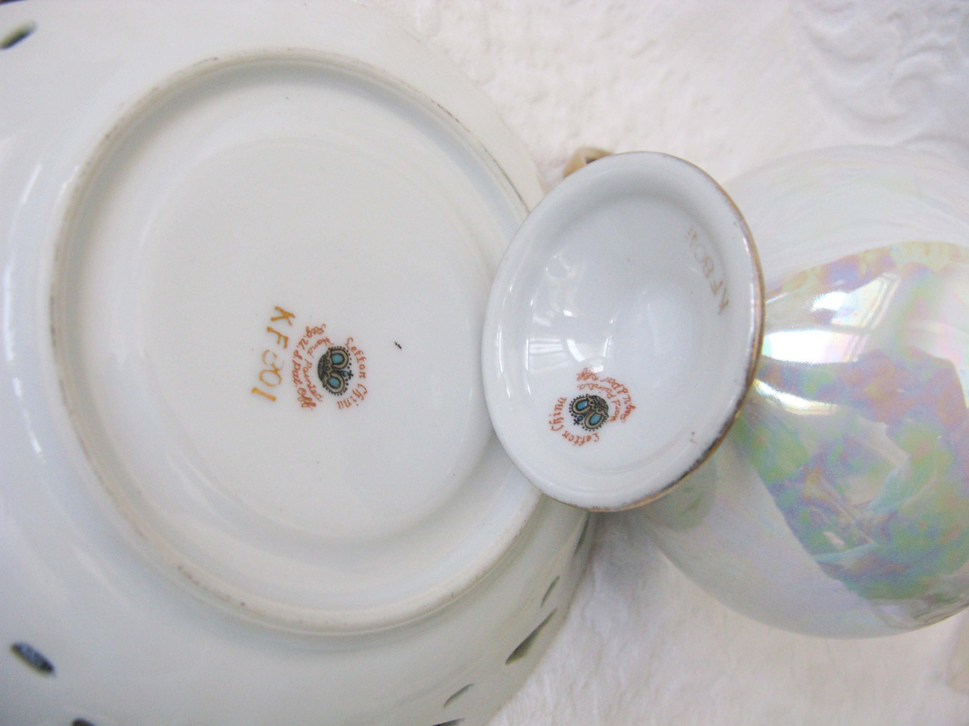Vintage Lefton Teacup Turquoise Blue Footed Mid Century Retro Tea Gift Downton Abbey Shabby Chic Classic Tea WhenRosesBloom