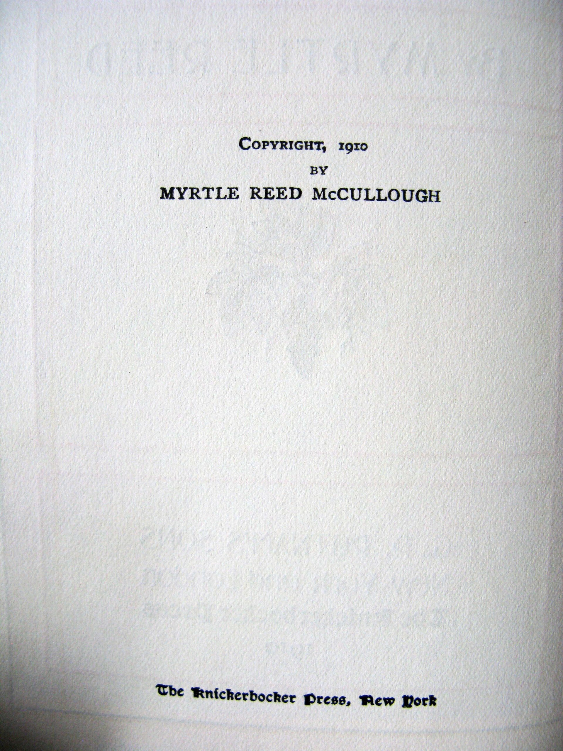 Myrtle Reed Vintage Book 1st Ed Purple Gold Decorative Art Nouveau Graphic Margaret Armstrong Romance Gift Decorative Library WhenRosesBloom