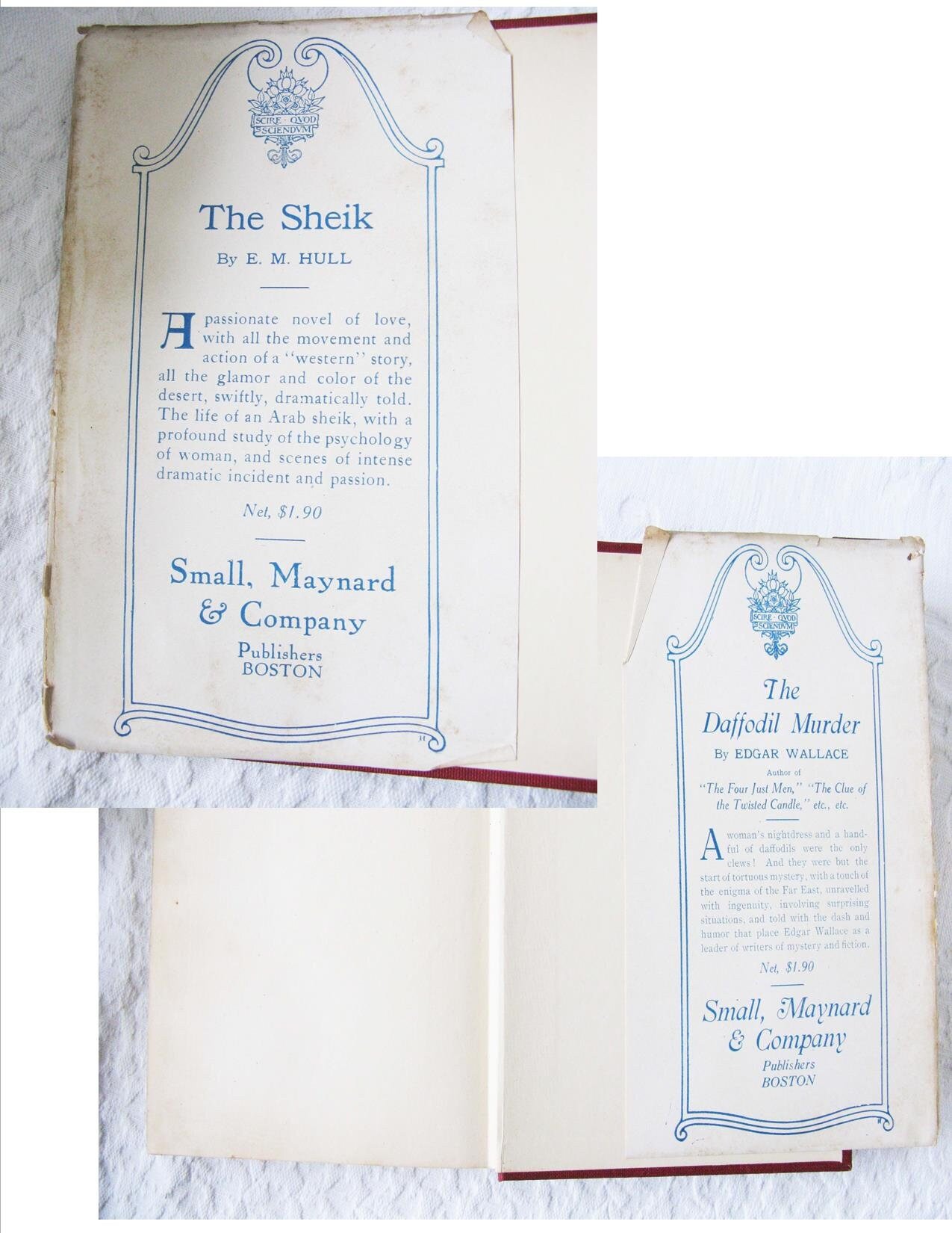 Vintage Red Book The Sheik 1921 Rare Edwardian Romantic Decorative Artwork Paper Cover Library Decor WhenRosesBloom