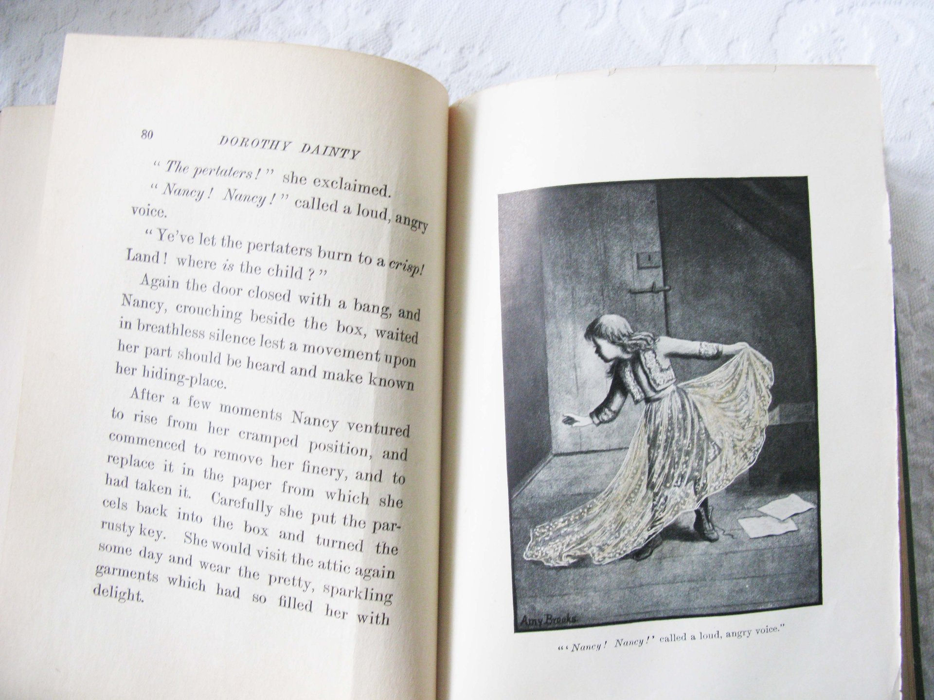Book Dorothy Dainty Vintage Juvenile Child Fiction Retro Library Decorative Graphic Art Cover  WhenRosesBloom