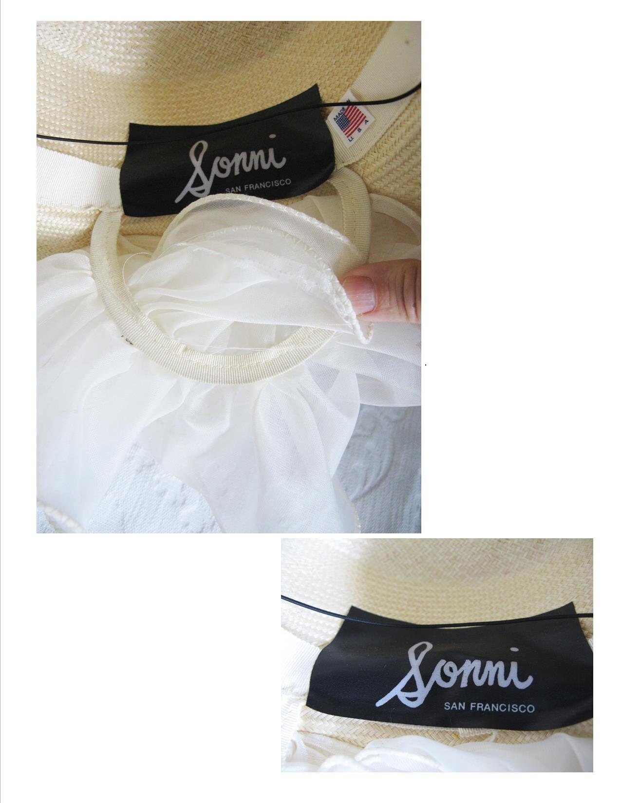 Natural Straw Hat Classic Panama Tailored Elegance Retro 80s Wedding Tea Cosplay Artsy Style for Garden Wedding Tea Party WhenRosesBloom