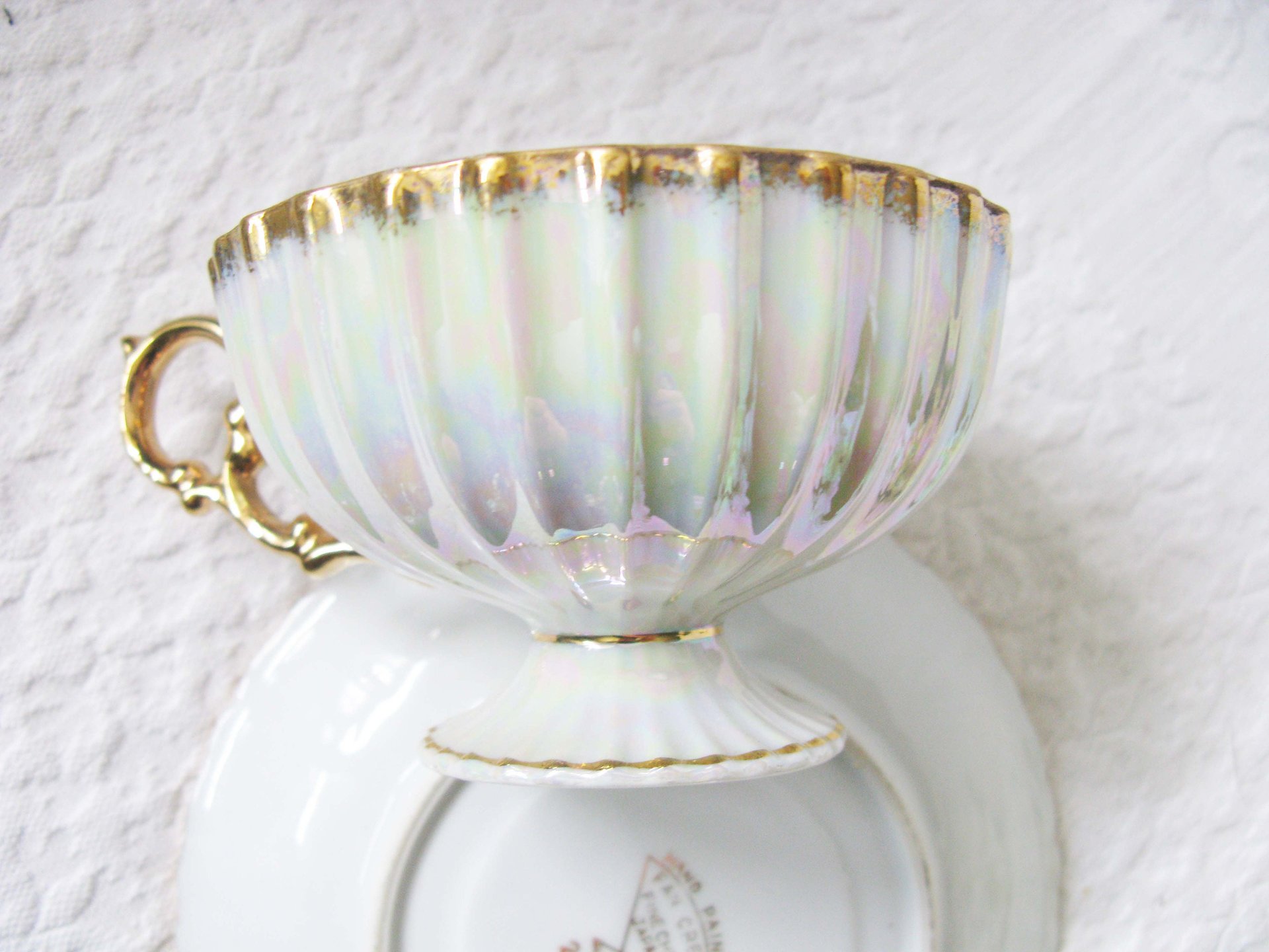 Vintage Teacup Pink Floral Footed Gold Japan Fancrest Elegant Mid Century Tea Gift Victoria Downton Tea Cottage Shabby Chic WhenRosesBloom