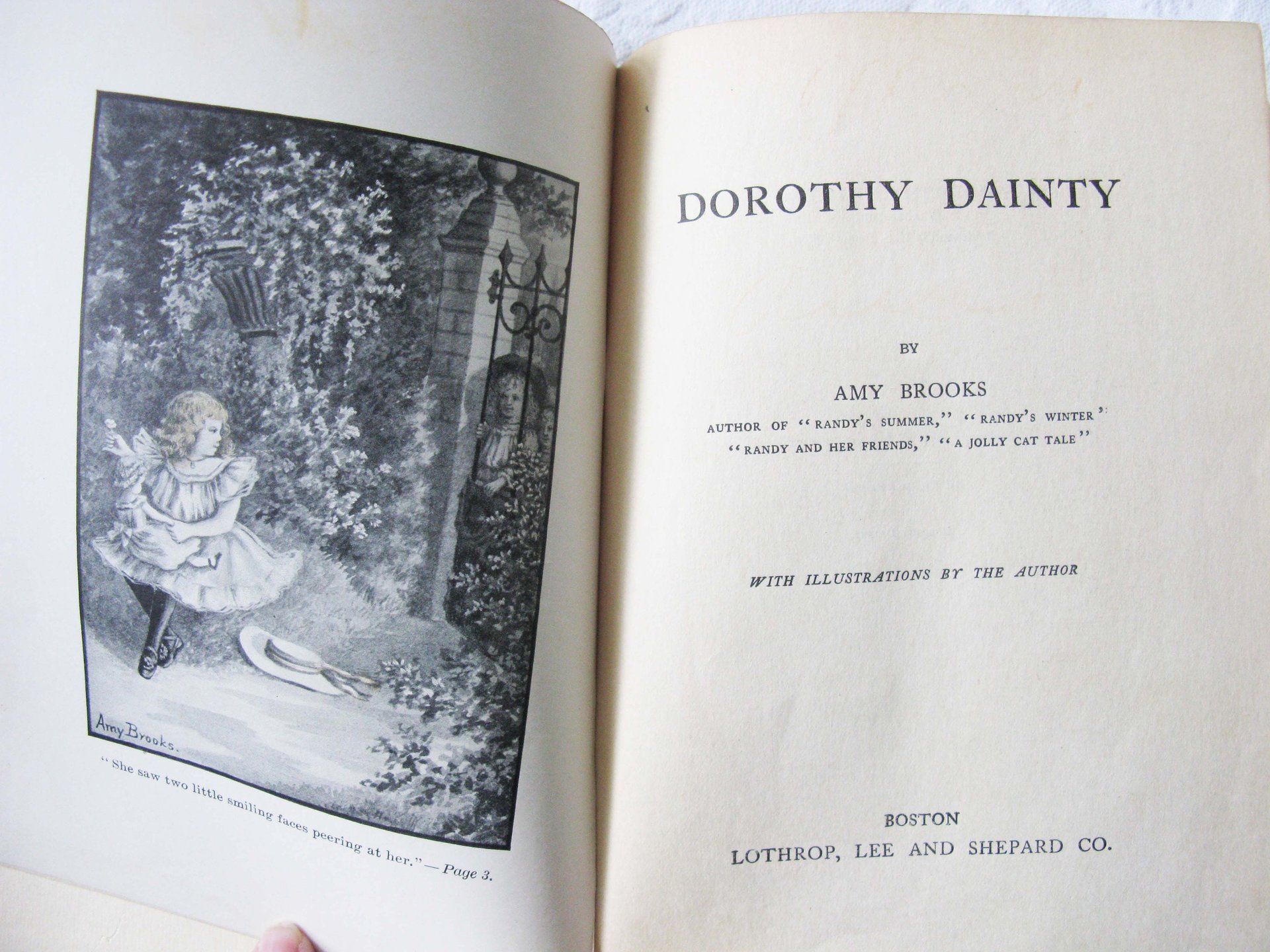 Book Dorothy Dainty Vintage Juvenile Child Fiction Retro Library Decorative Graphic Art Cover  WhenRosesBloom